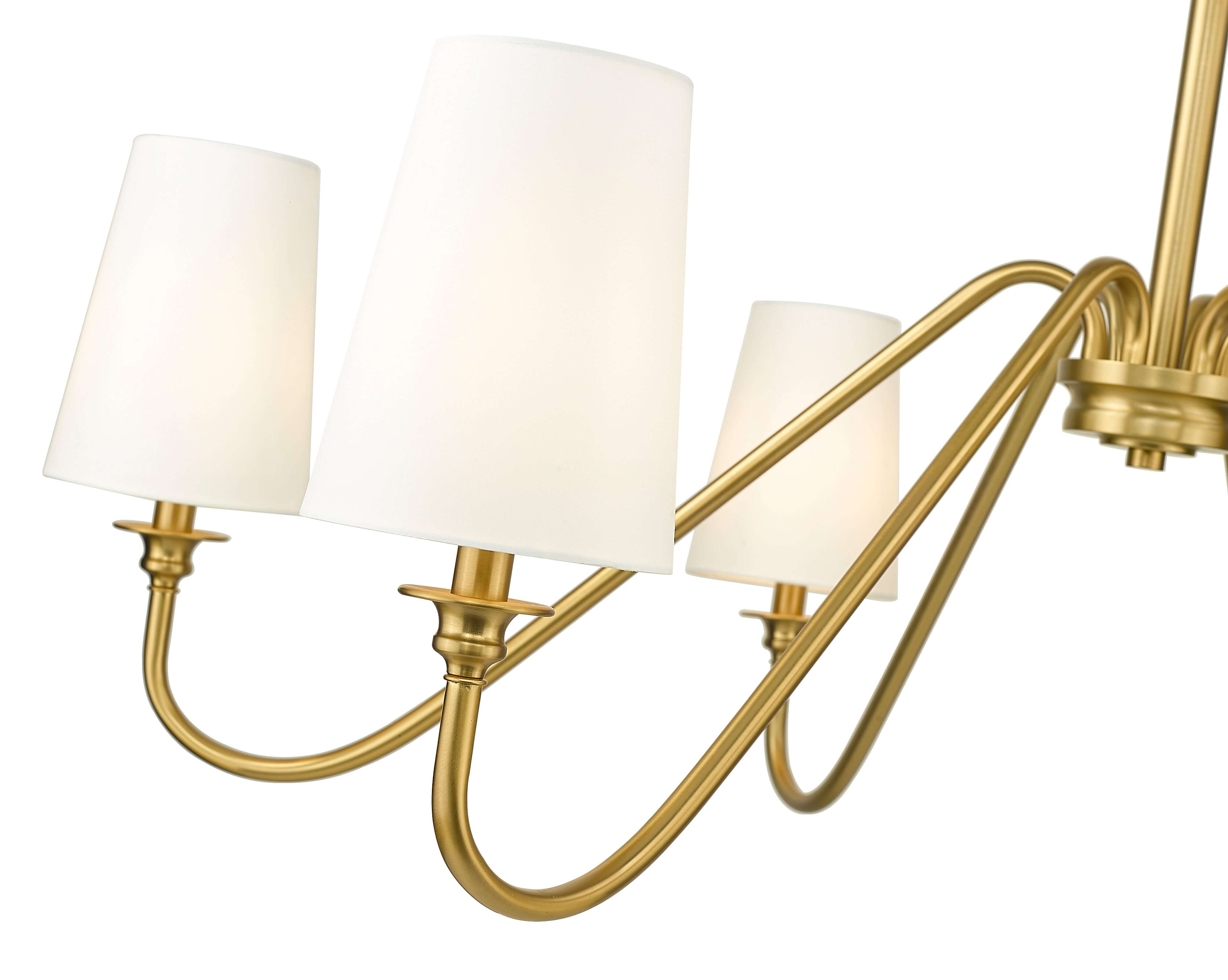 Gianna 6 Light Chandelier Modern Gold