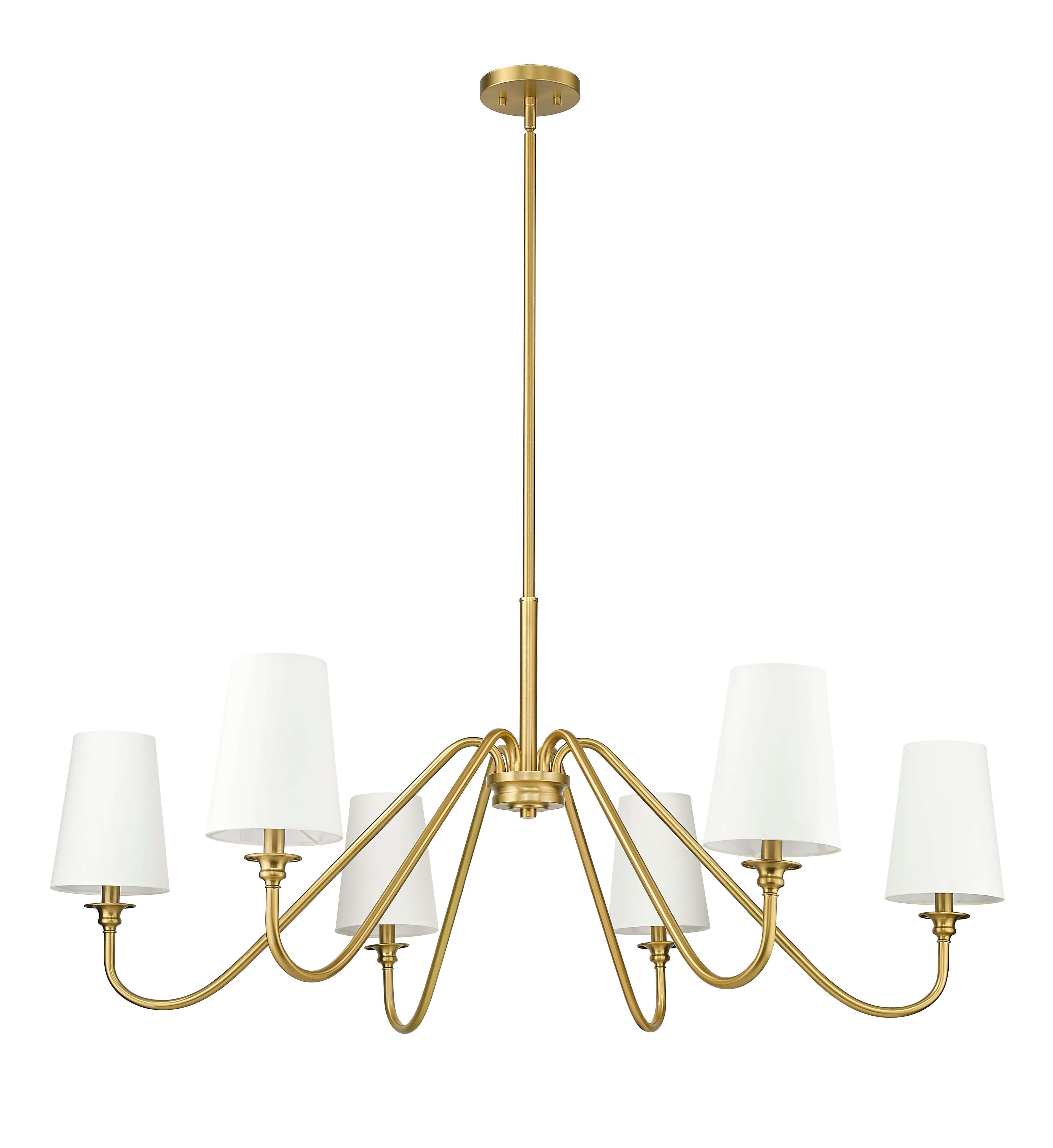 Gianna 6 Light Chandelier Modern Gold