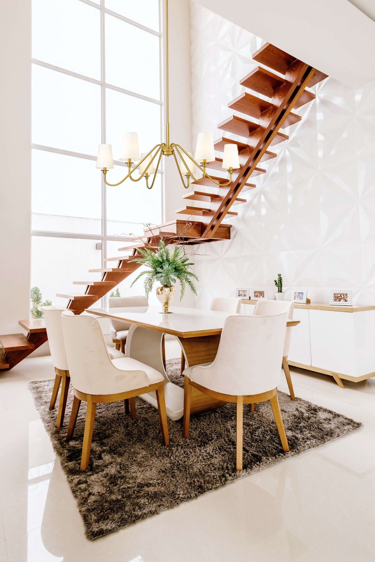 Gianna 6 Light Chandelier Modern Gold