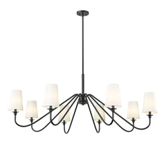 Gianna 8 Light Chandelier Matte Black