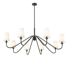 Gianna 8 Light Chandelier Matte Black