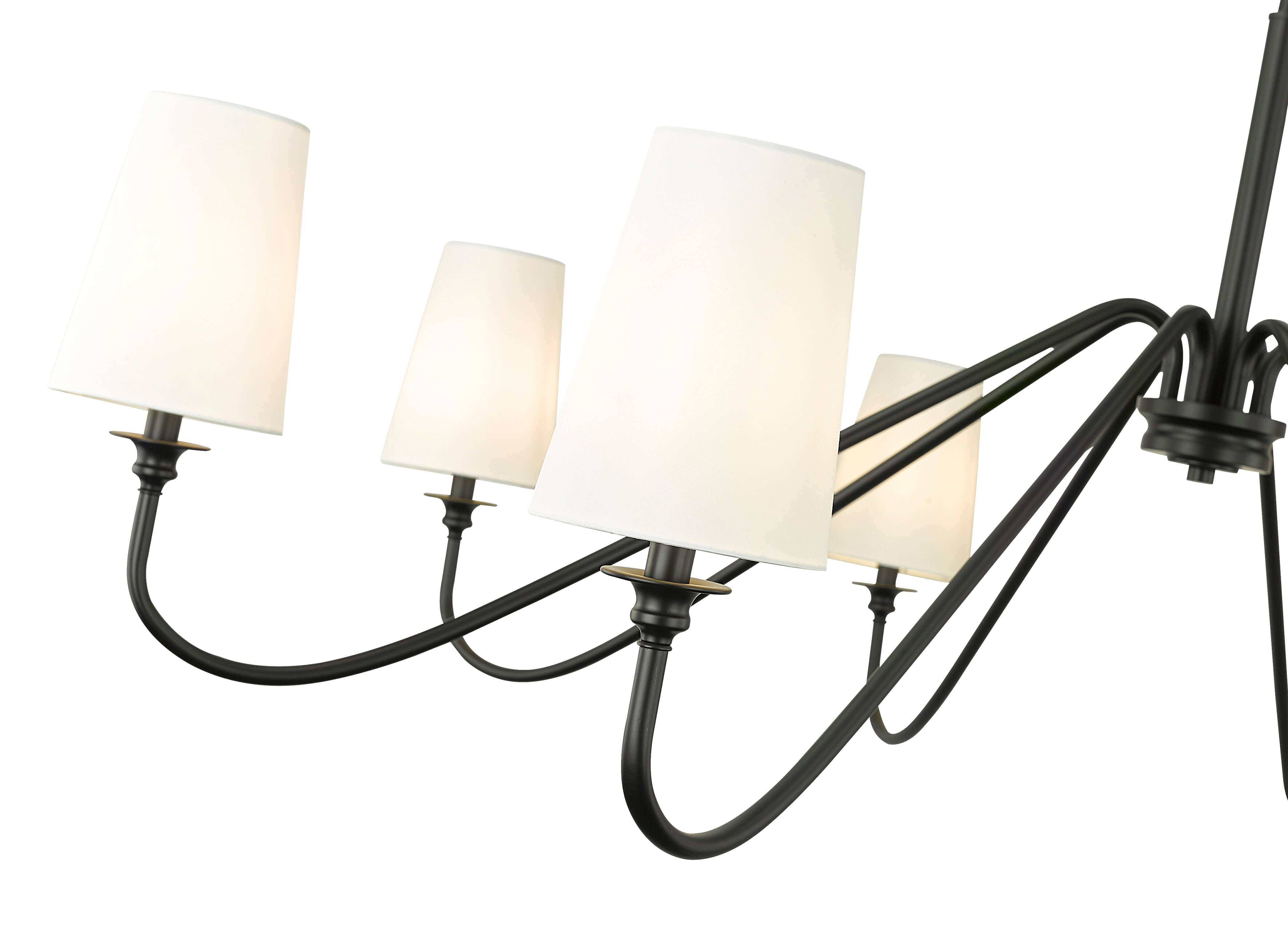 Gianna 8 Light Chandelier Matte Black