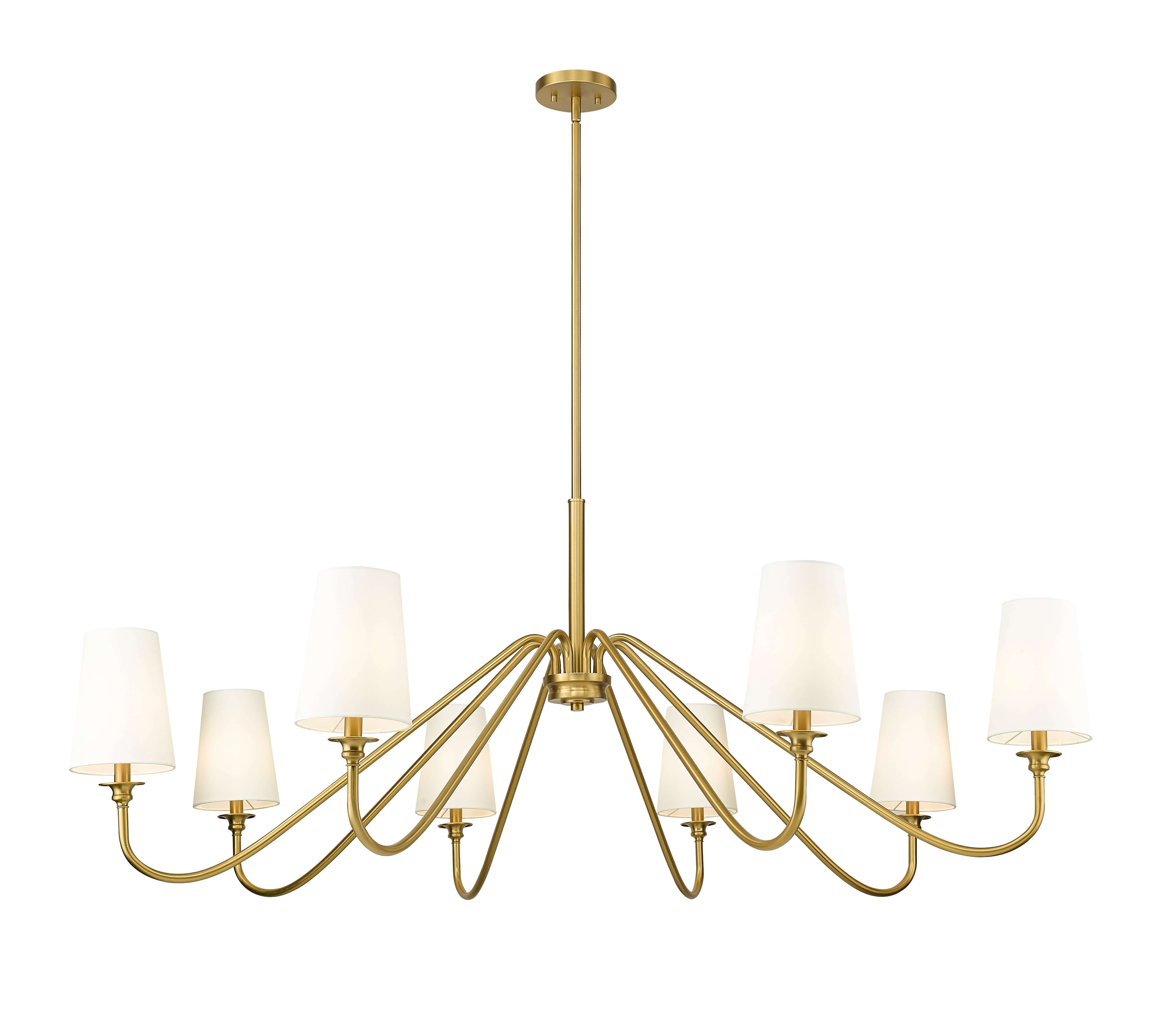 Gianna 8 Light Chandelier Modern Gold