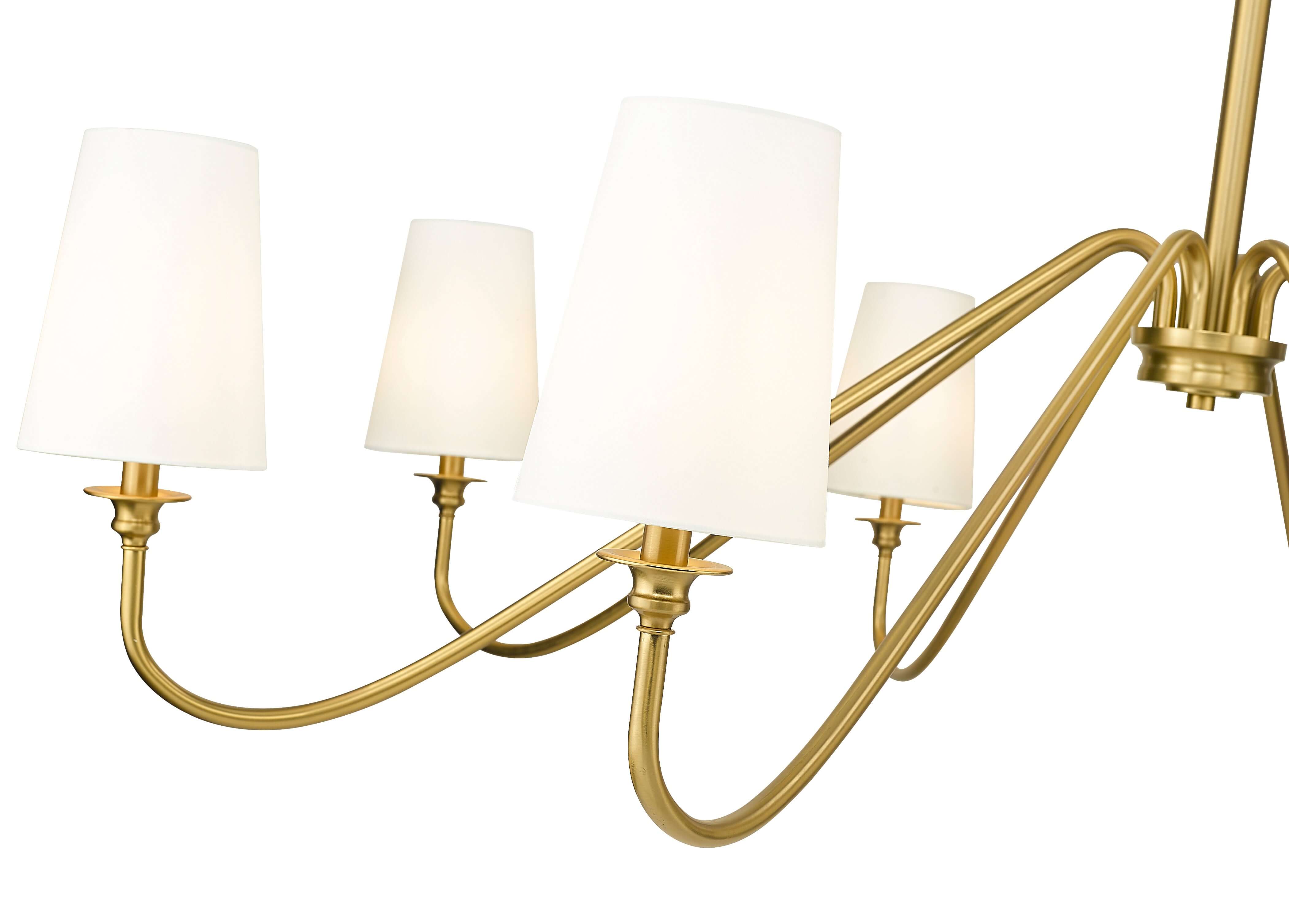 Gianna 8 Light Chandelier Modern Gold