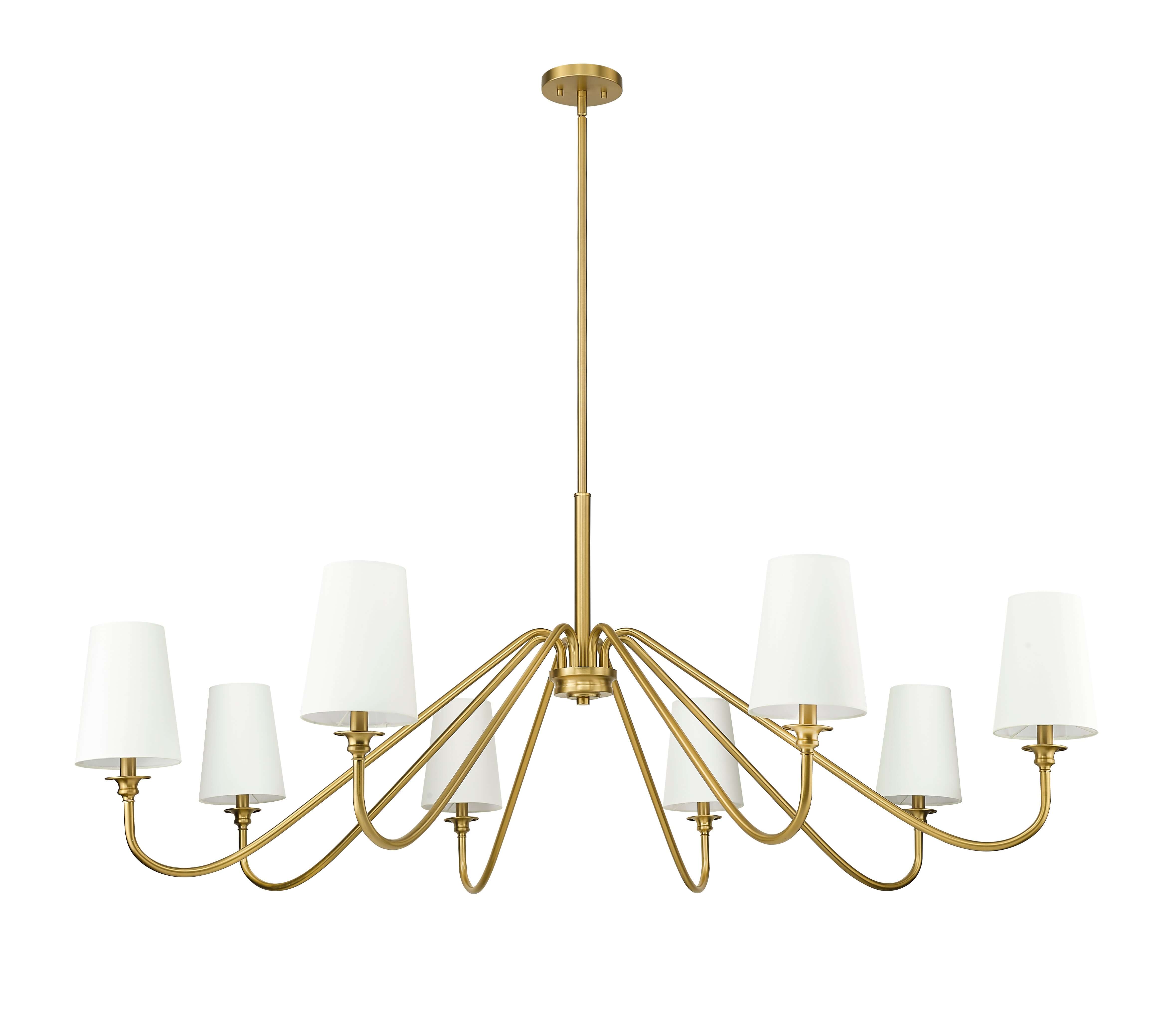 Gianna 8 Light Chandelier Modern Gold