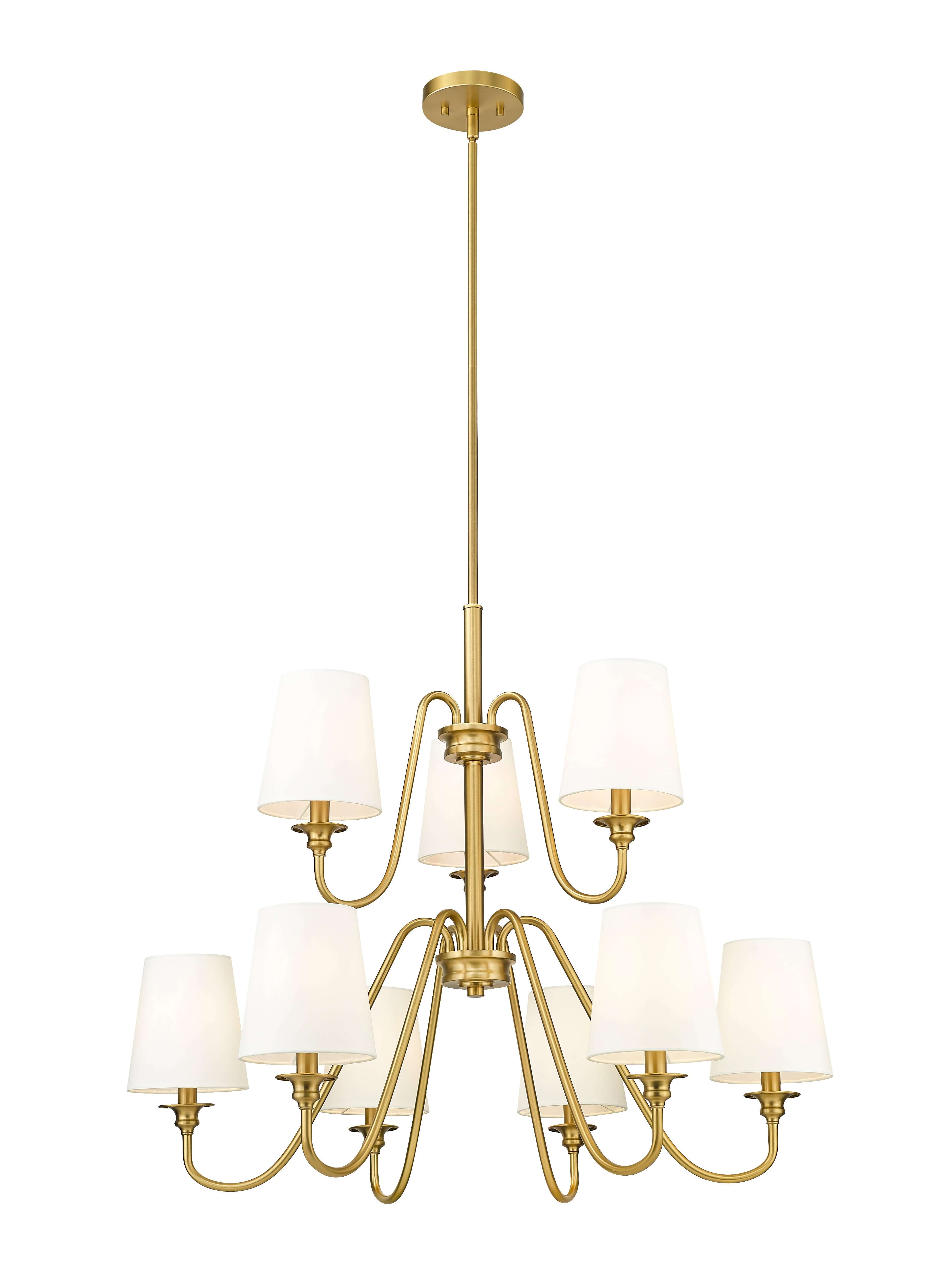 Gianna 9 Light Chandelier Modern Gold