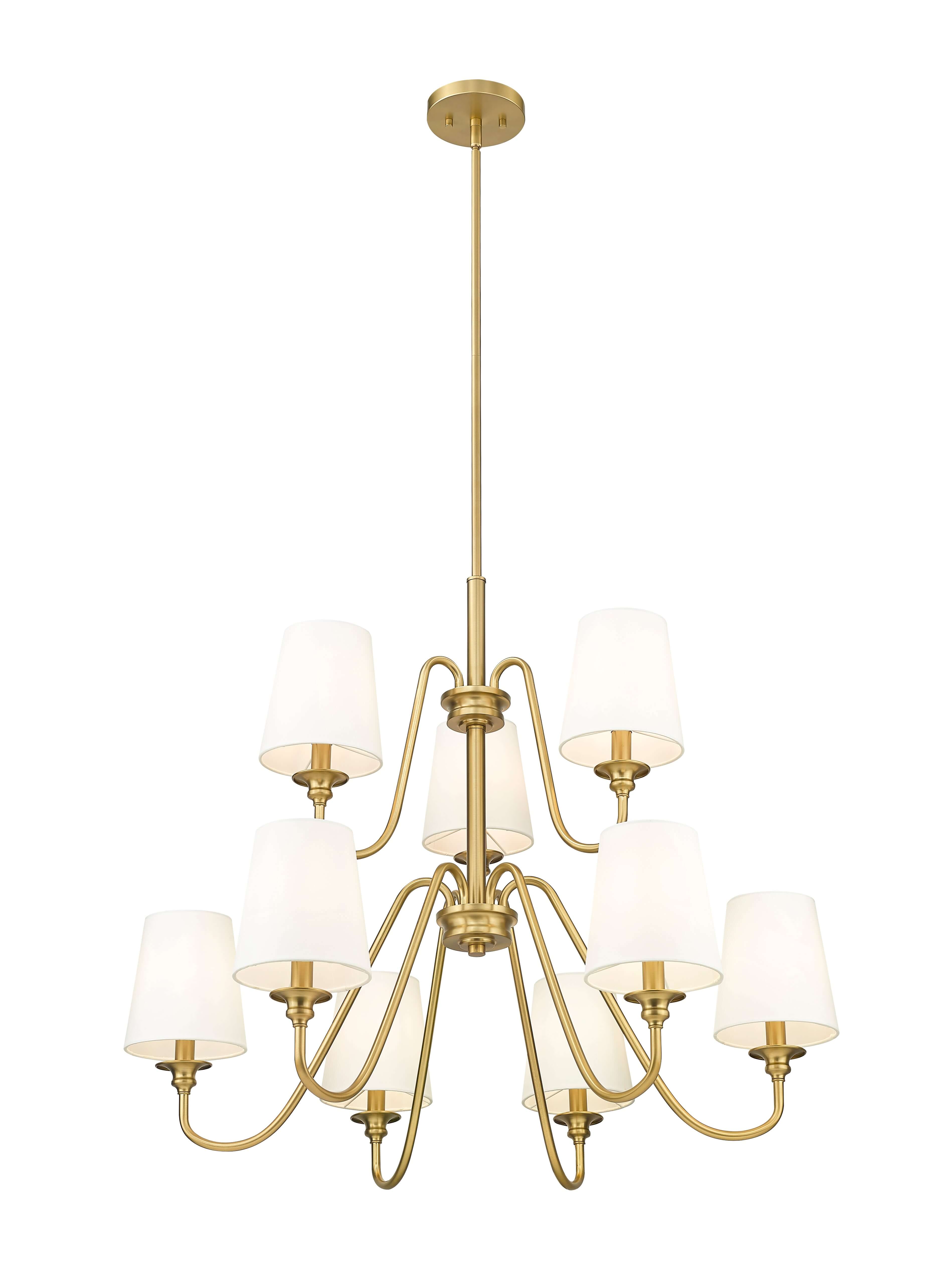 Gianna 9 Light Chandelier Modern Gold