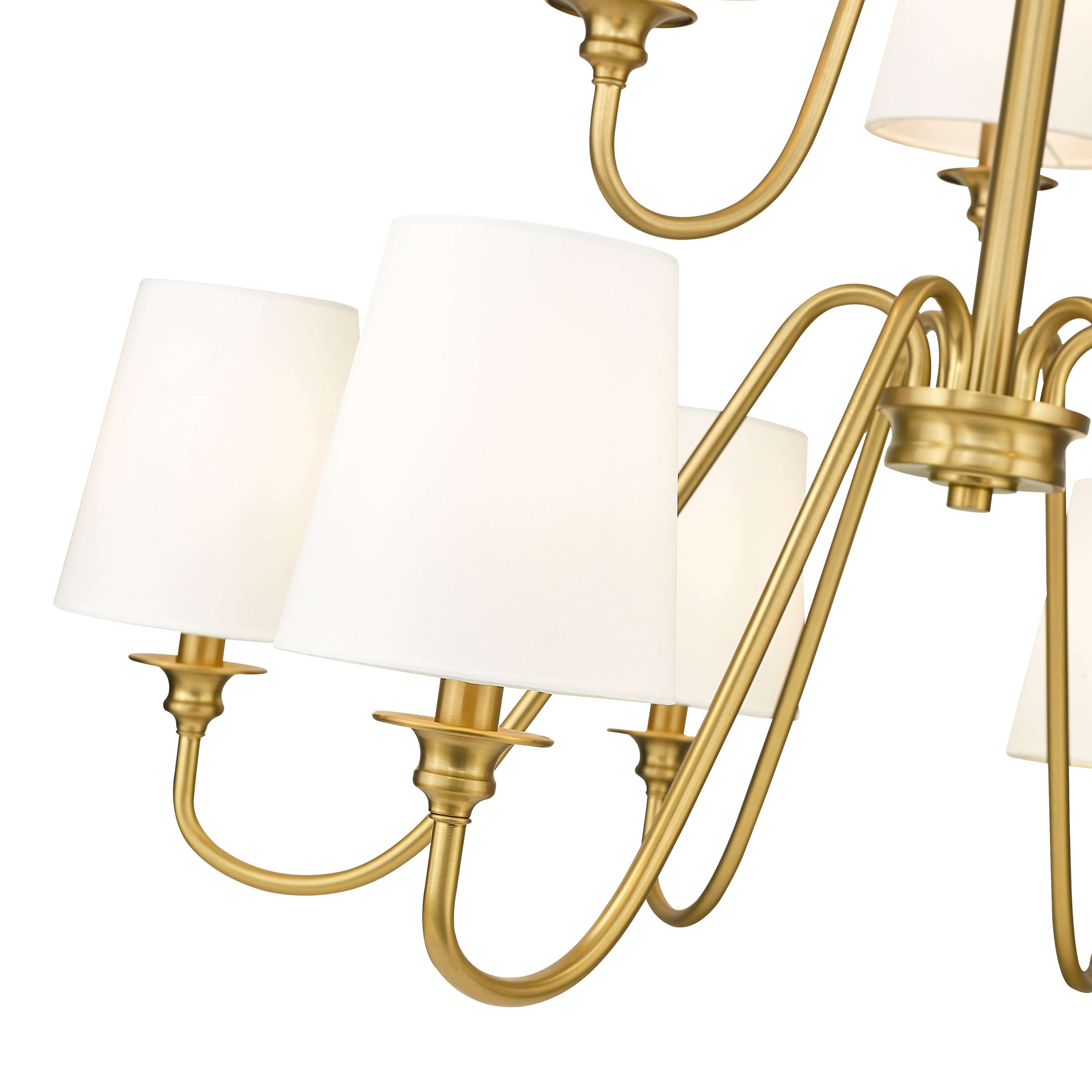 Gianna 9 Light Chandelier Modern Gold