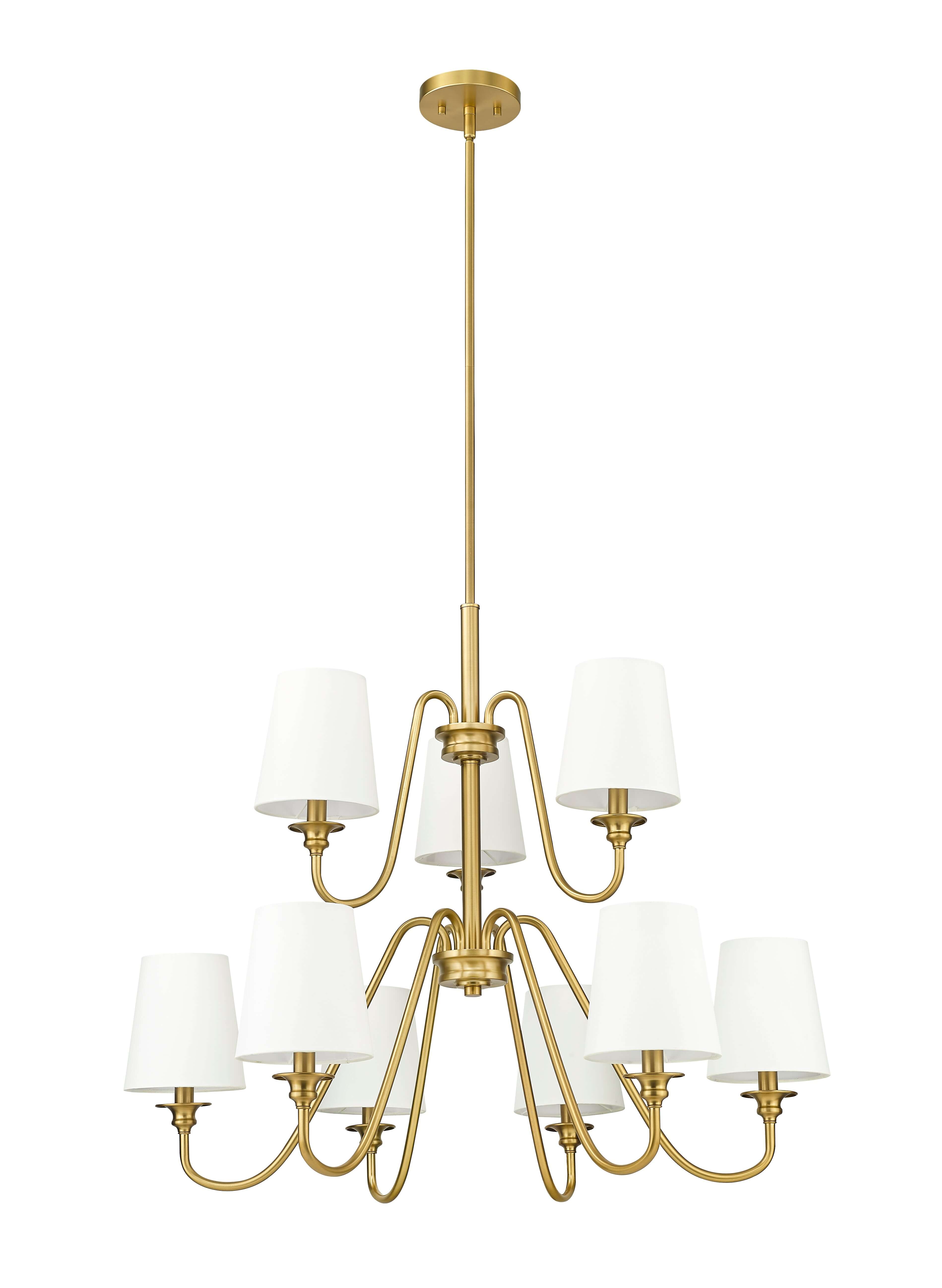 Gianna 9 Light Chandelier Modern Gold