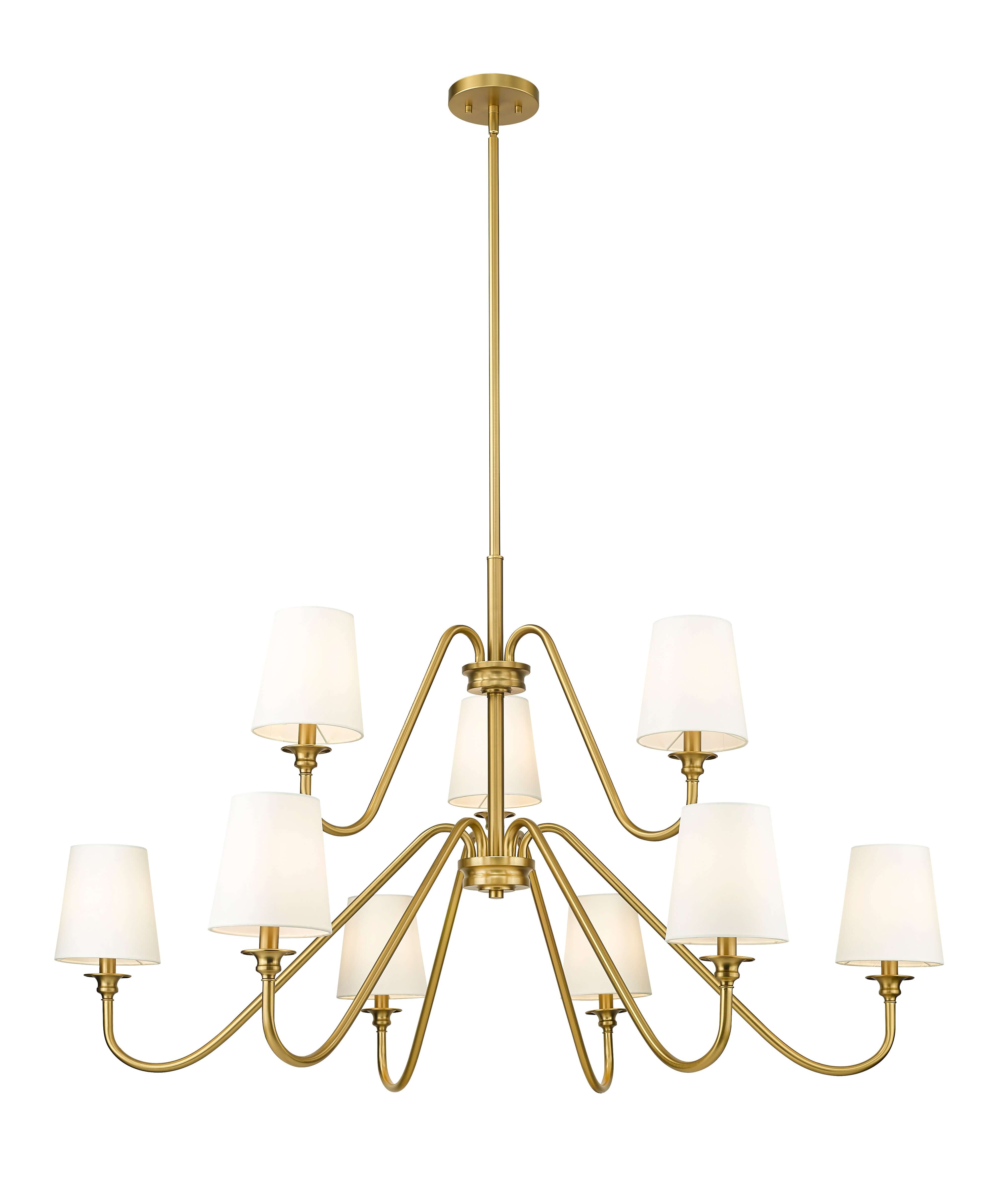 Gianna 9 Light Chandelier Modern Gold