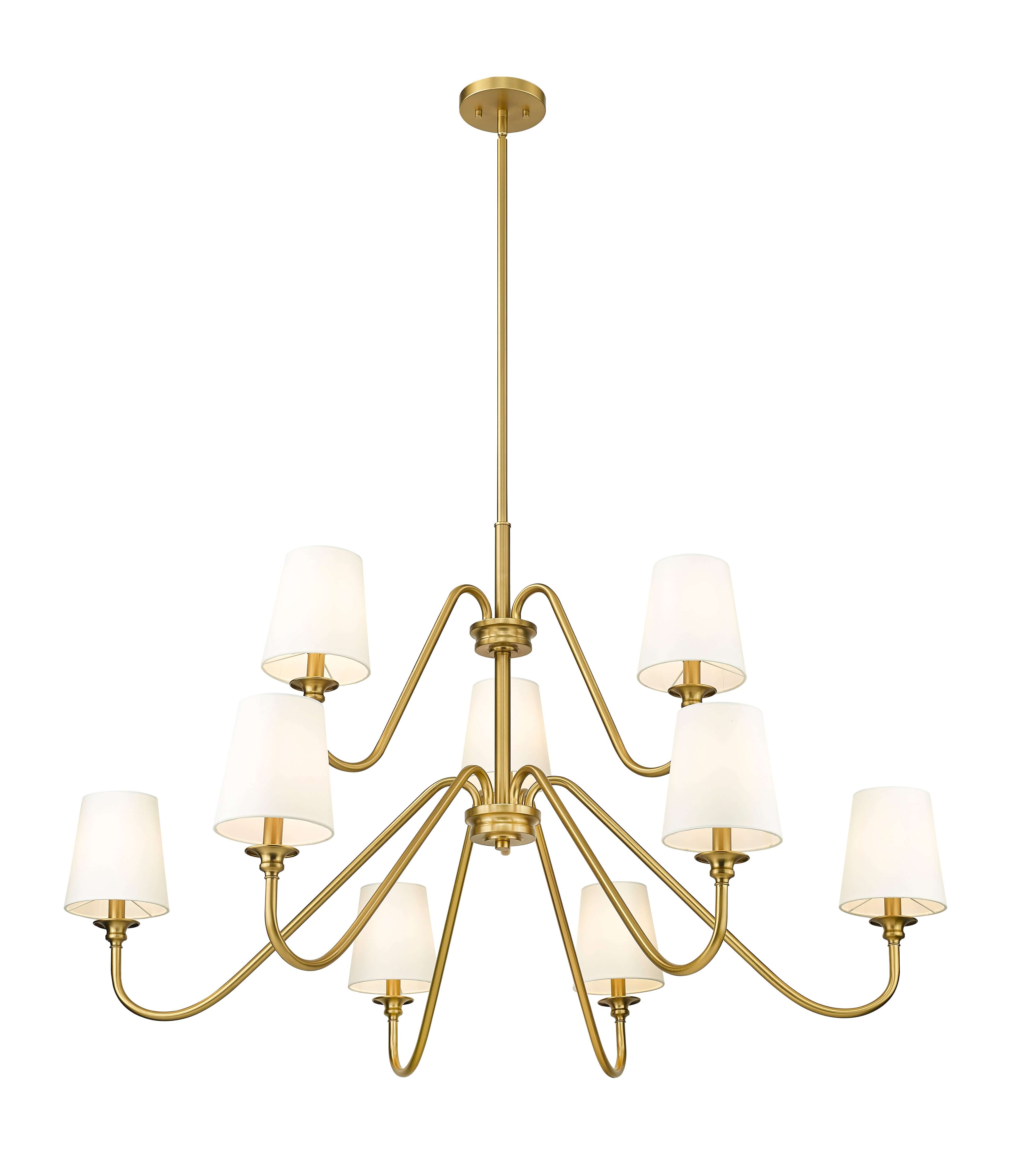 Gianna 9 Light Chandelier Modern Gold