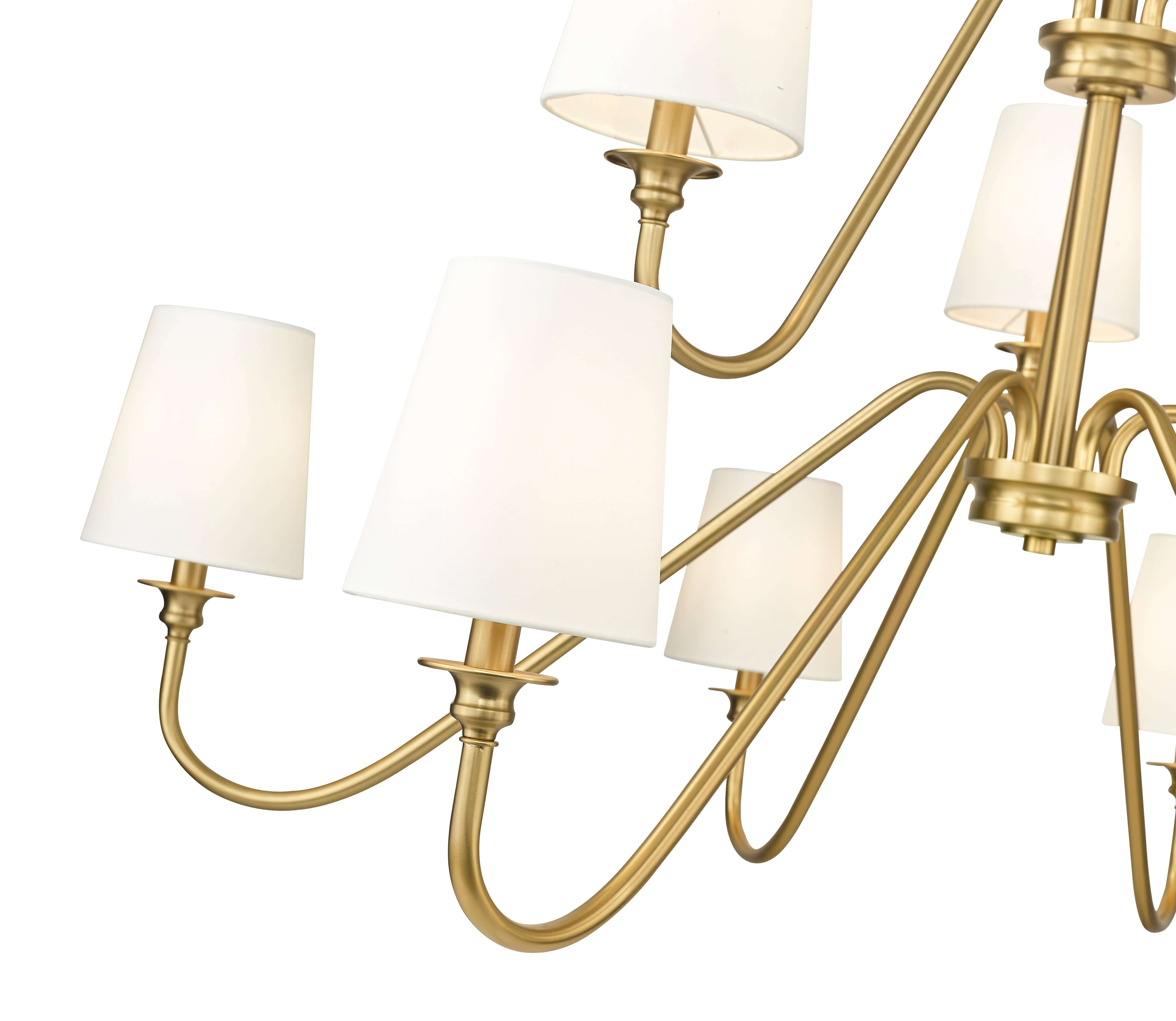 Gianna 9 Light Chandelier Modern Gold