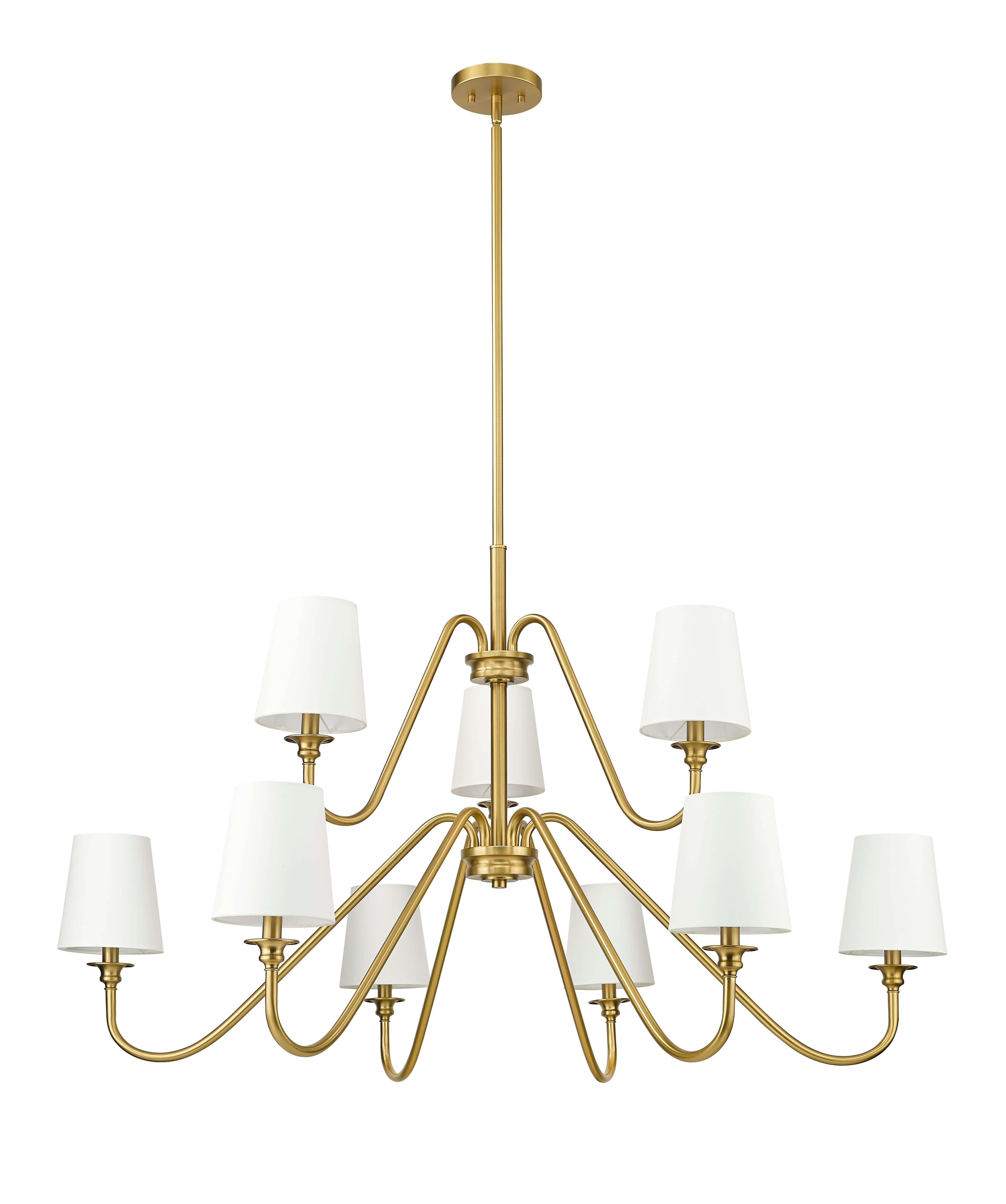 Gianna 9 Light Chandelier Modern Gold