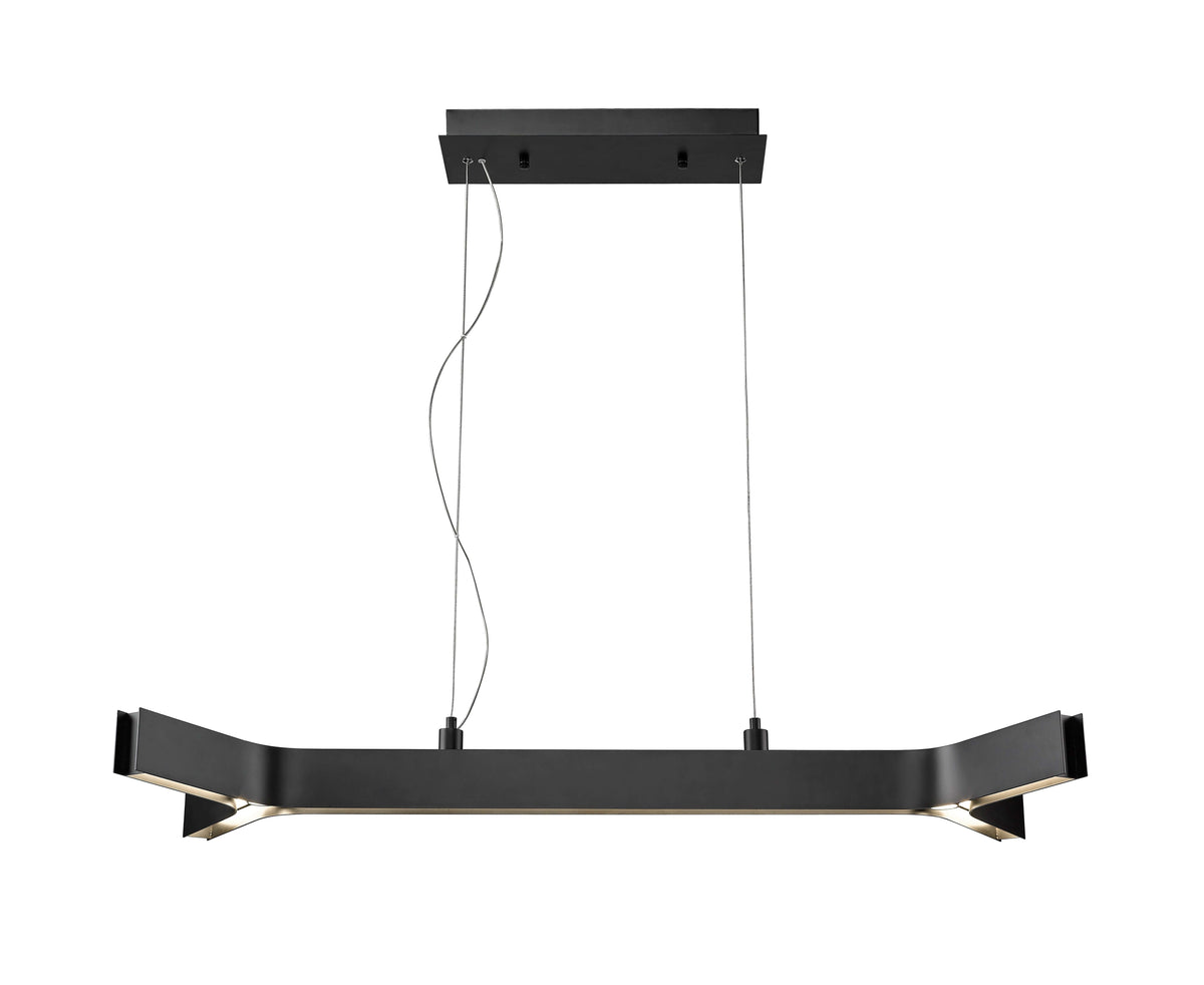 Arcano LED 1 Light Linear Chandelier Matte Black