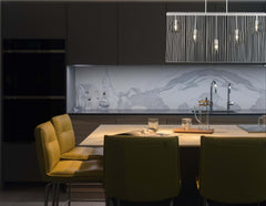 Contour 5 Light Linear Chandelier White