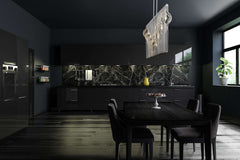 Contour 7 Light Linear Chandelier White