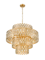 Dealey 13 Light Chandelier Heirloom Brass