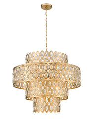 Dealey 13 Light Chandelier Heirloom Brass