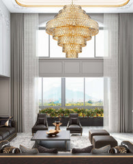 Dealey 25 Light Chandelier Heirloom Brass