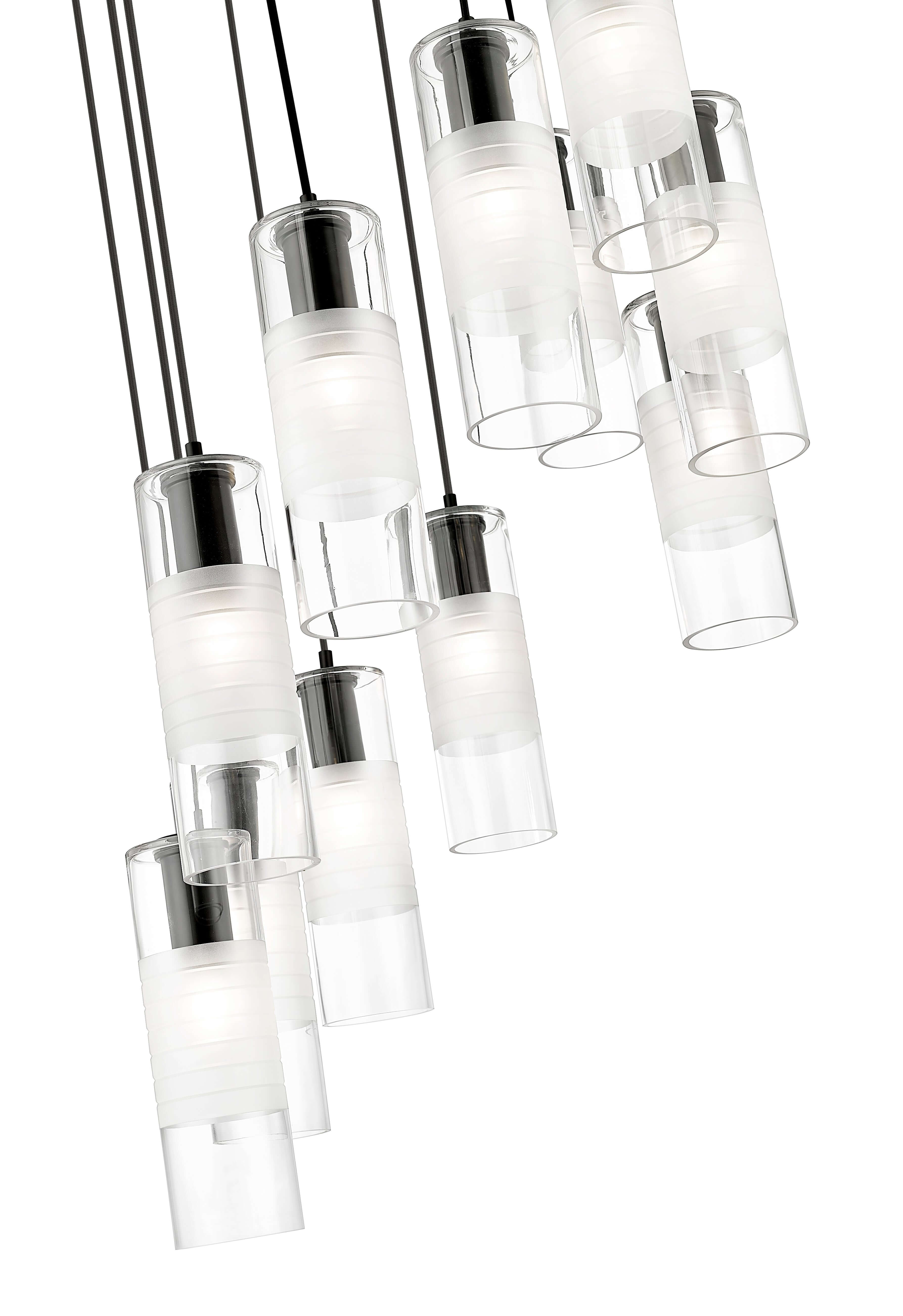 Alton 11 Light Chandelier Matte Black