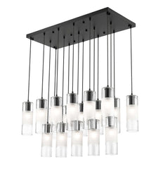 Alton 17 Light Linear Chandelier Matte Black