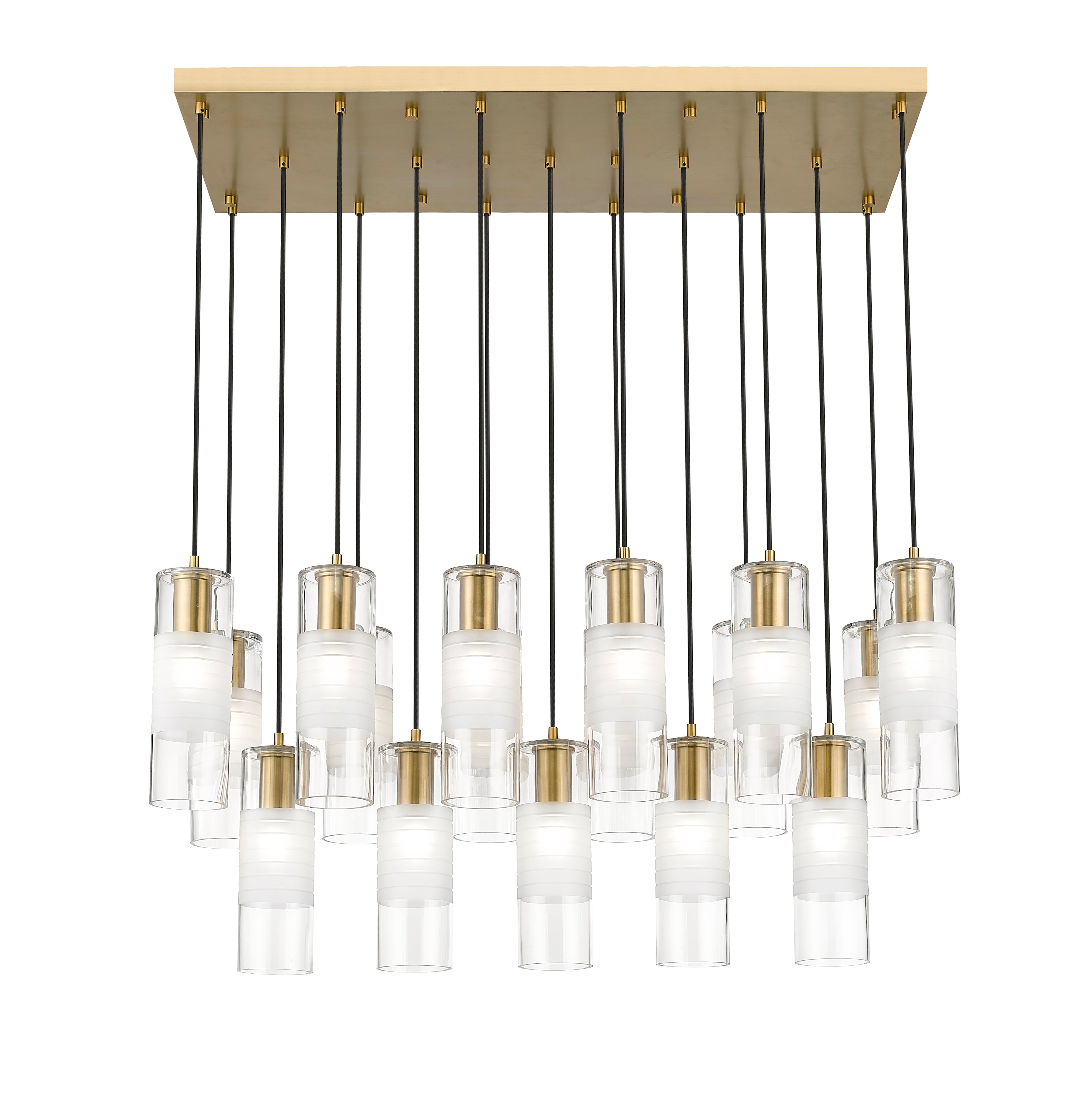 Alton 17 Light Linear Chandelier Modern Gold
