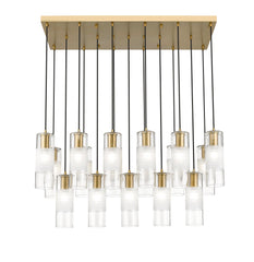 Alton 17 Light Linear Chandelier Modern Gold