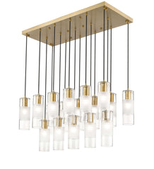 Alton 17 Light Linear Chandelier Modern Gold