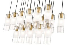 Alton 17 Light Linear Chandelier Modern Gold
