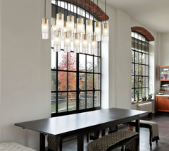 Alton 17 Light Linear Chandelier Modern Gold