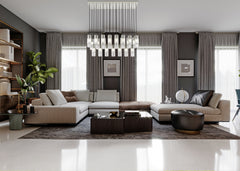 Alton 23 Light Linear Chandelier Brushed Nickel