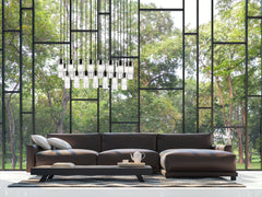 Alton 23 Light Linear Chandelier Matte Black