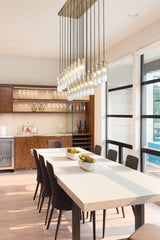 Alton 23 Light Linear Chandelier Modern Gold