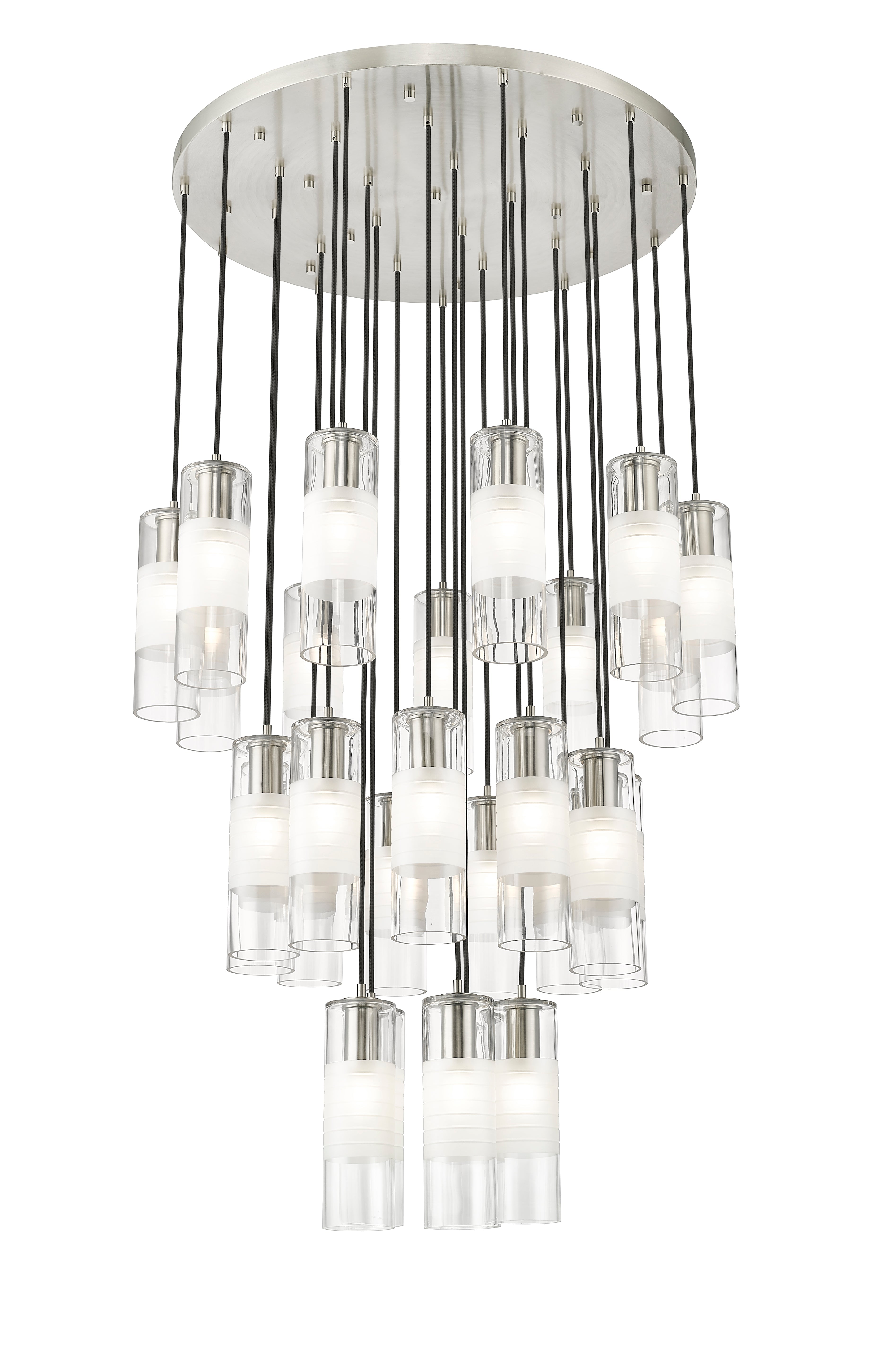 Alton 27 Light Chandelier Brushed Nickel