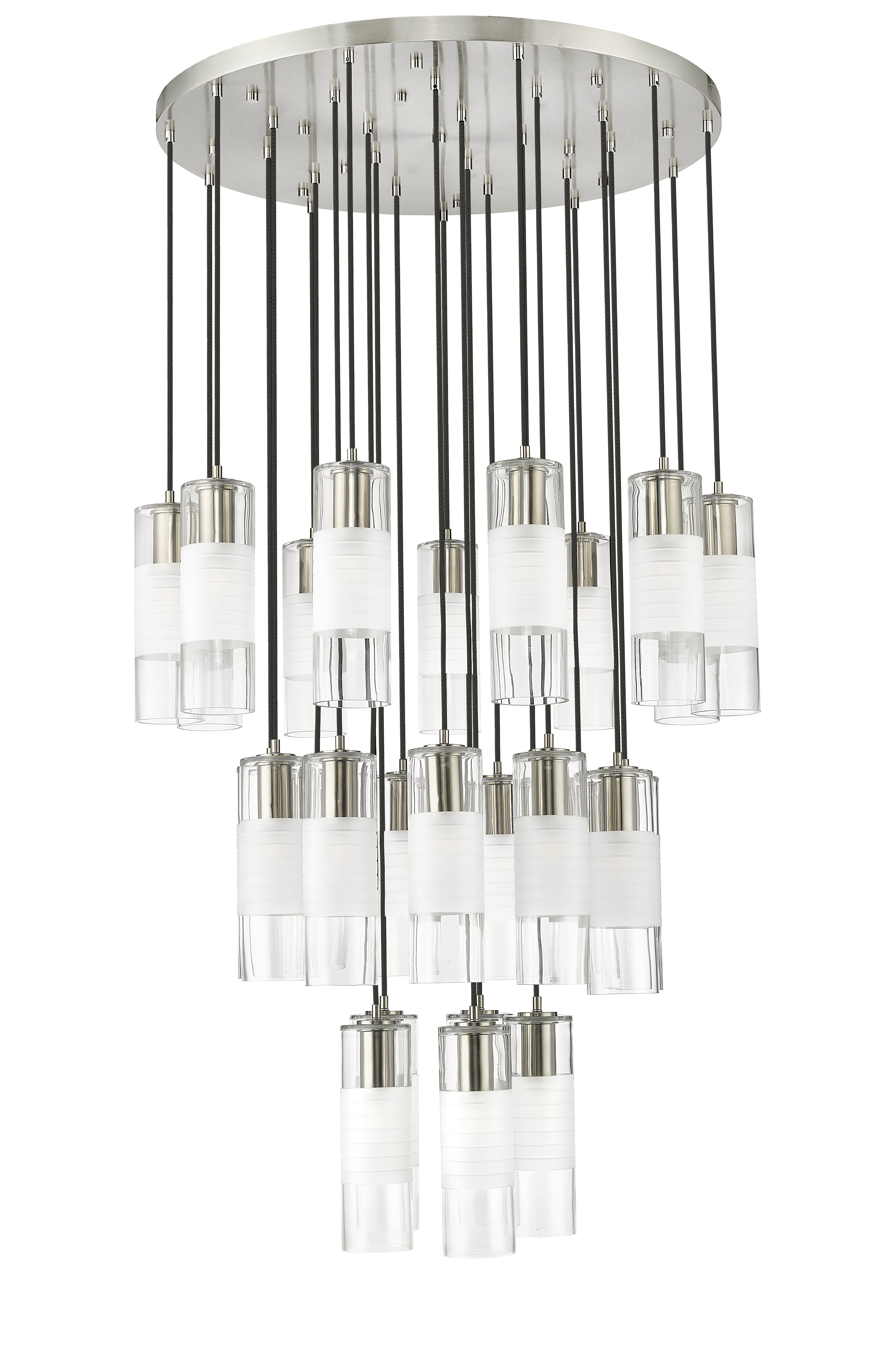 Alton 27 Light Chandelier Brushed Nickel