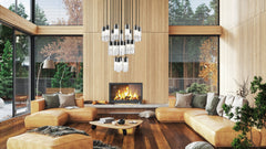 Alton 27 Light Chandelier Matte Black