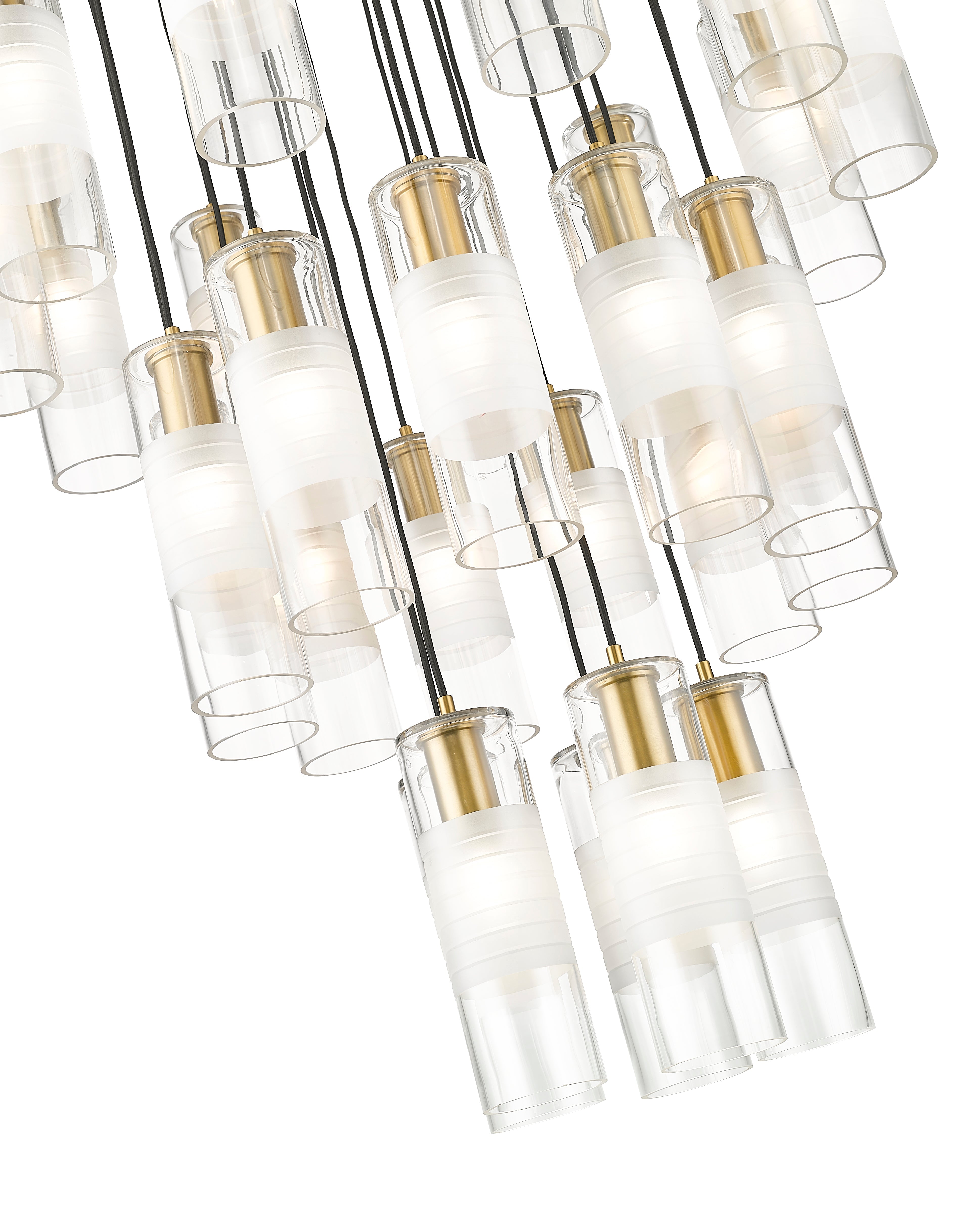 Alton 27 Light Chandelier Modern Gold