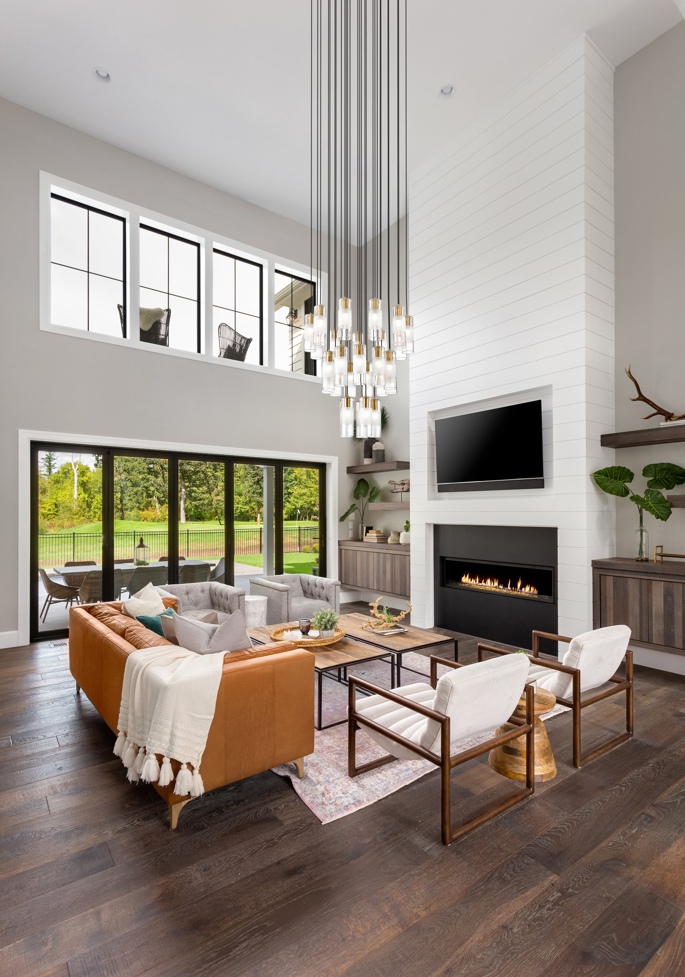 Alton 27 Light Chandelier Modern Gold