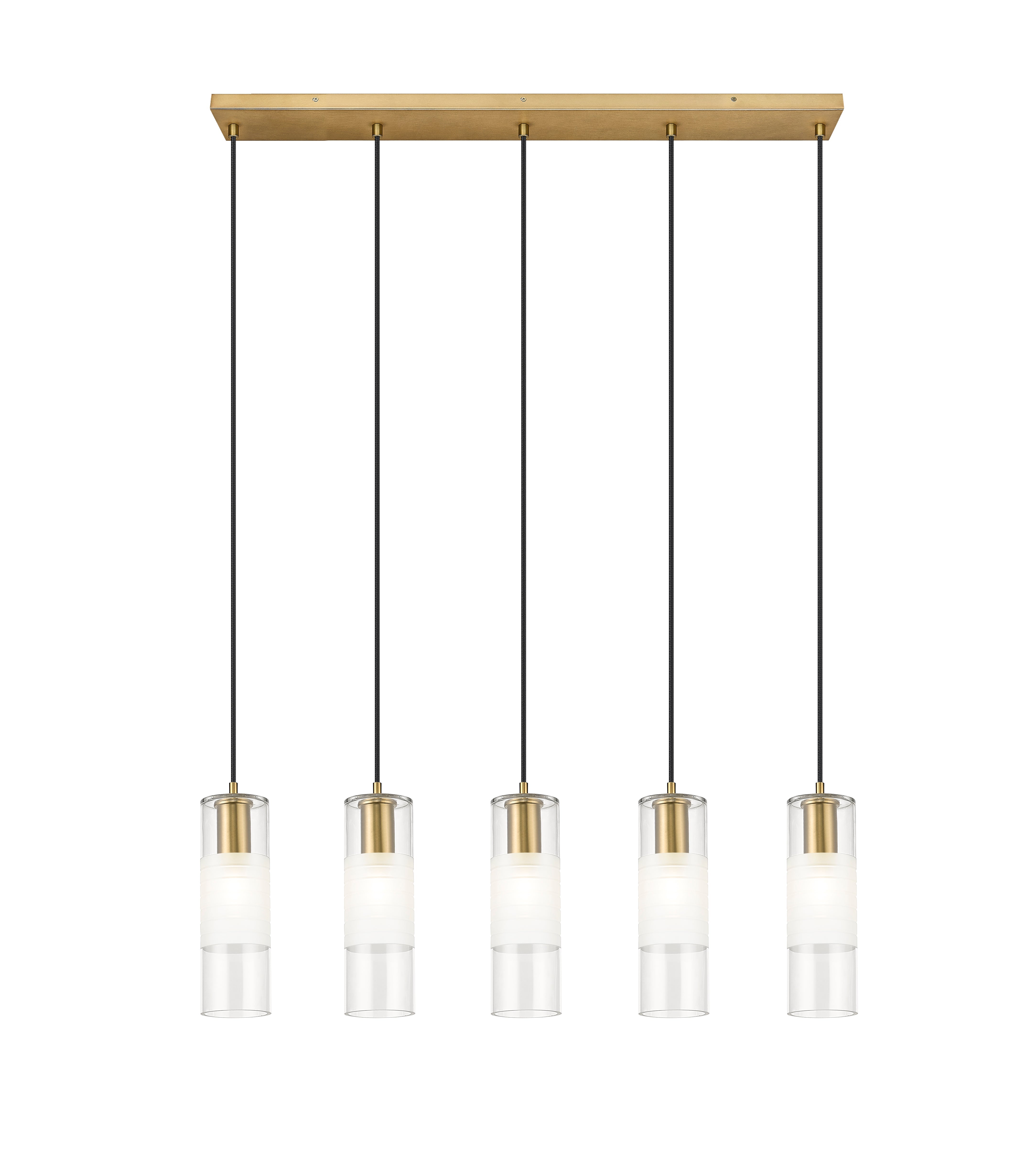 Alton 5 Light Linear Chandelier Modern Gold