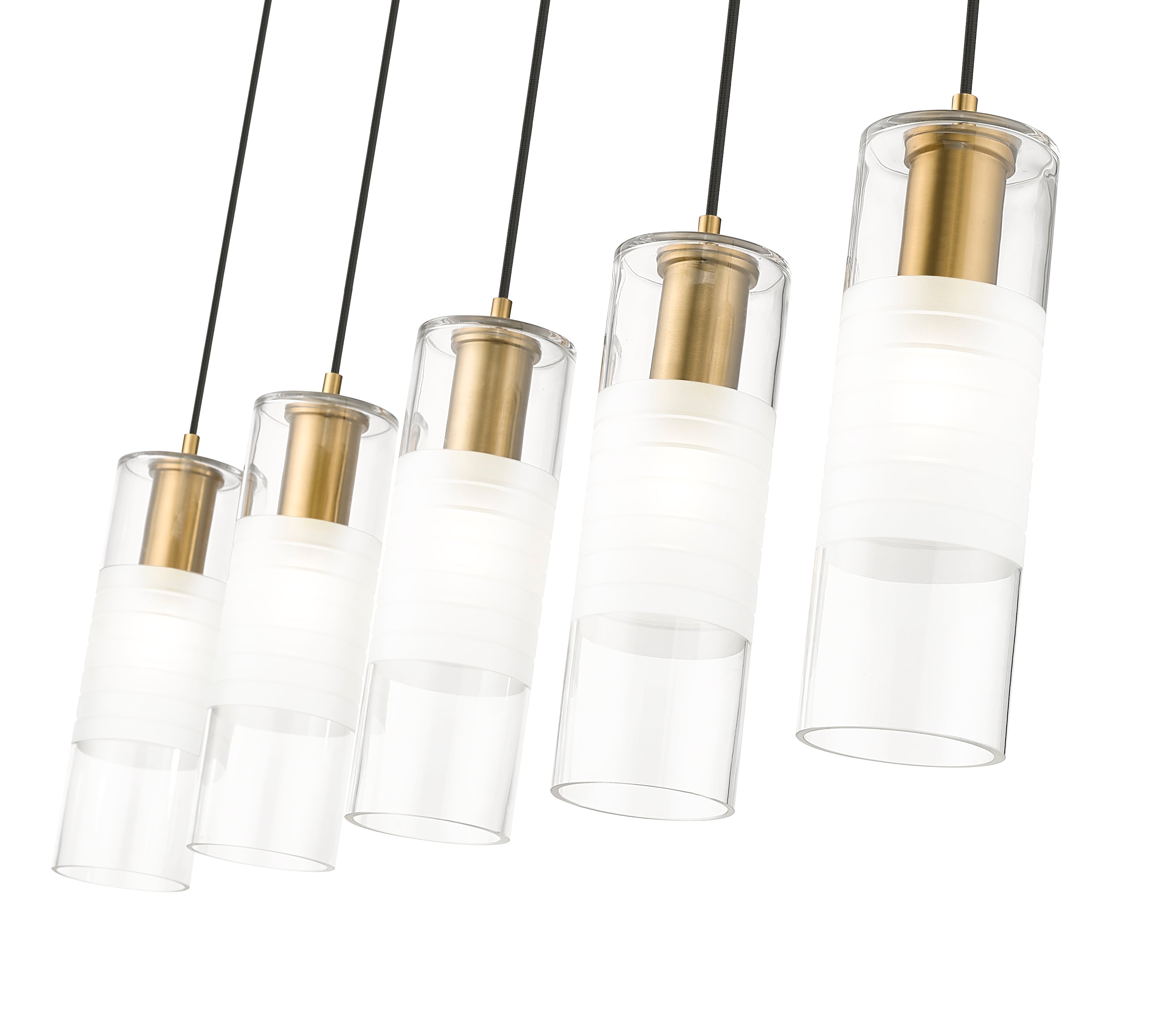 Alton 5 Light Linear Chandelier Modern Gold