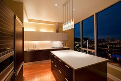 Alton 5 Light Linear Chandelier Modern Gold