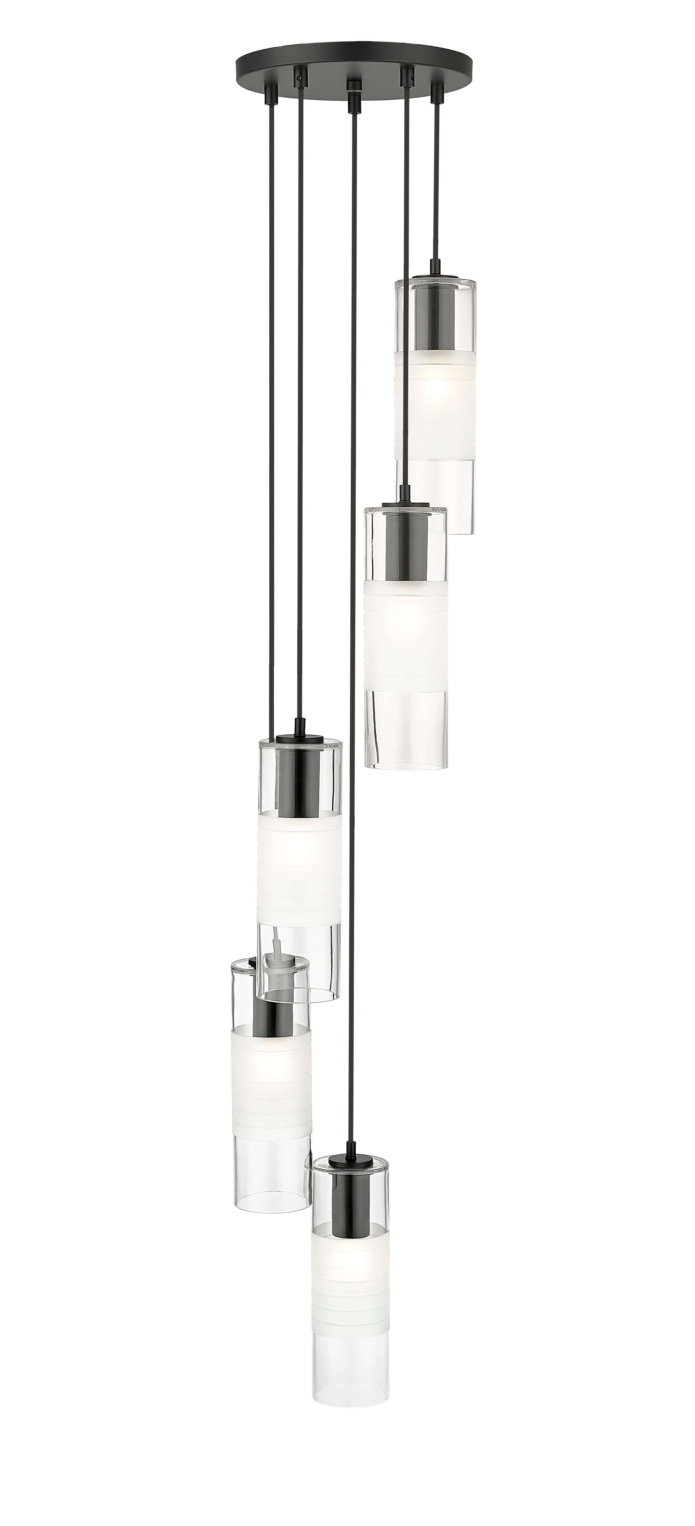 Alton 5 Light Chandelier Matte Black