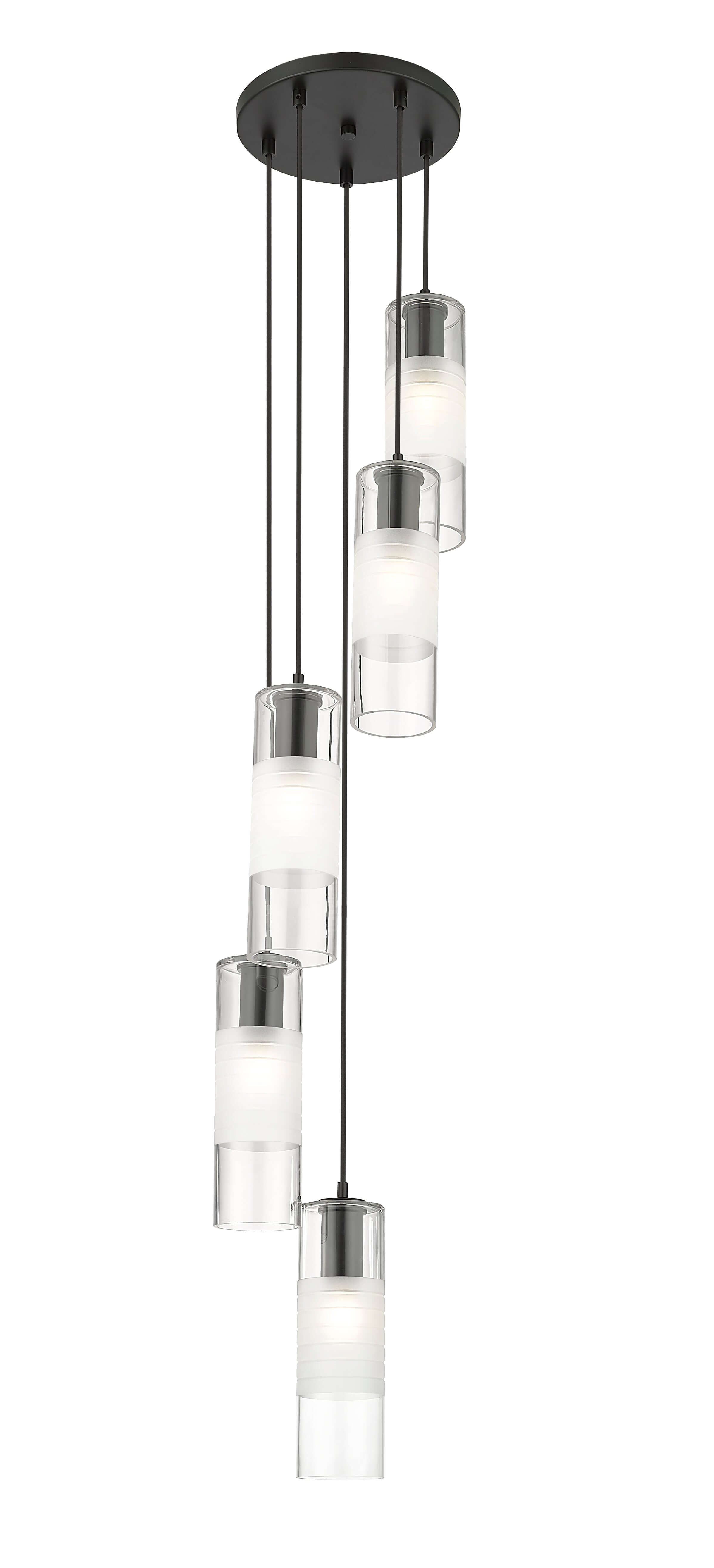 Alton 5 Light Chandelier Matte Black