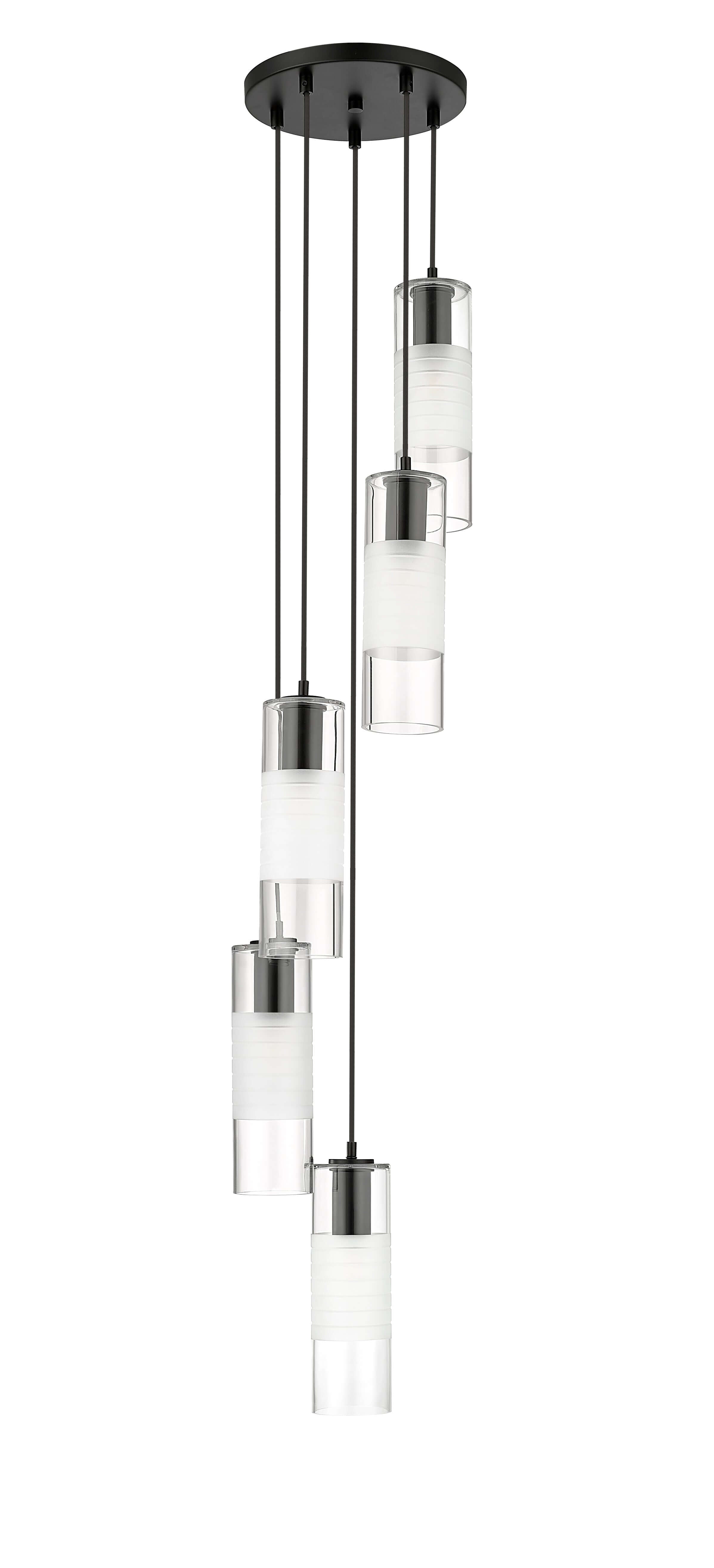 Alton 5 Light Chandelier Matte Black