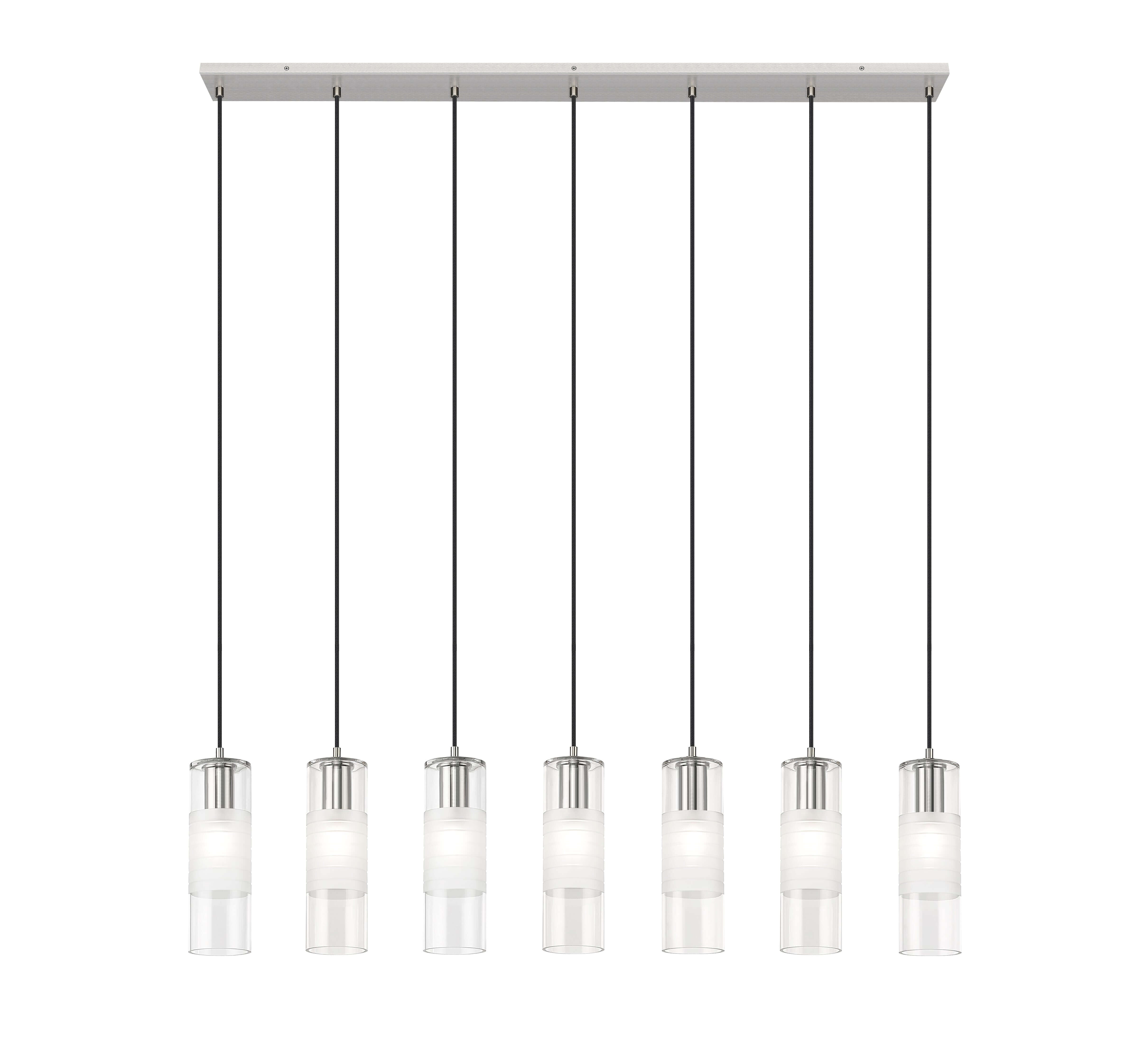Alton 7 Light Linear Chandelier Brushed Nickel