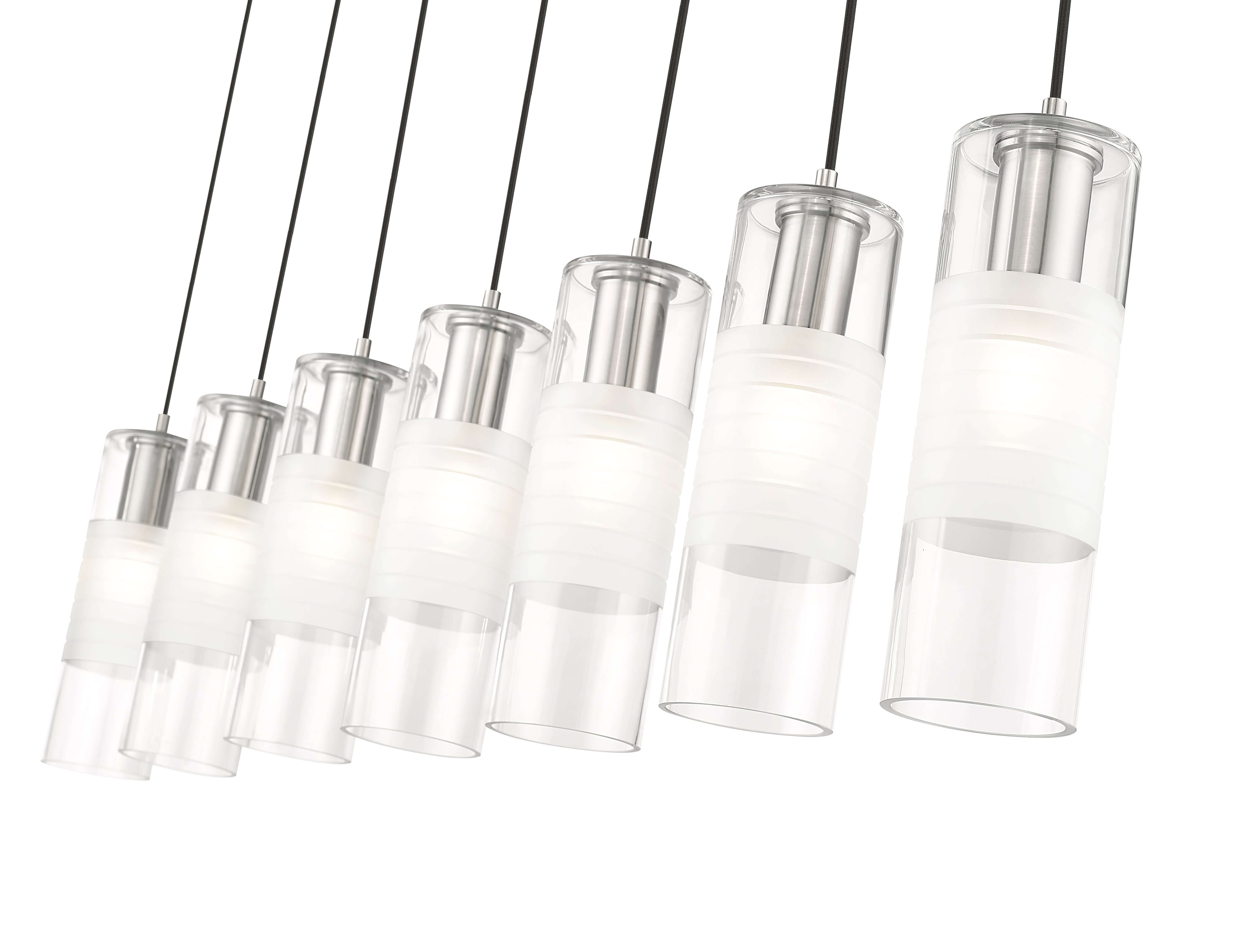 Alton 7 Light Linear Chandelier Brushed Nickel