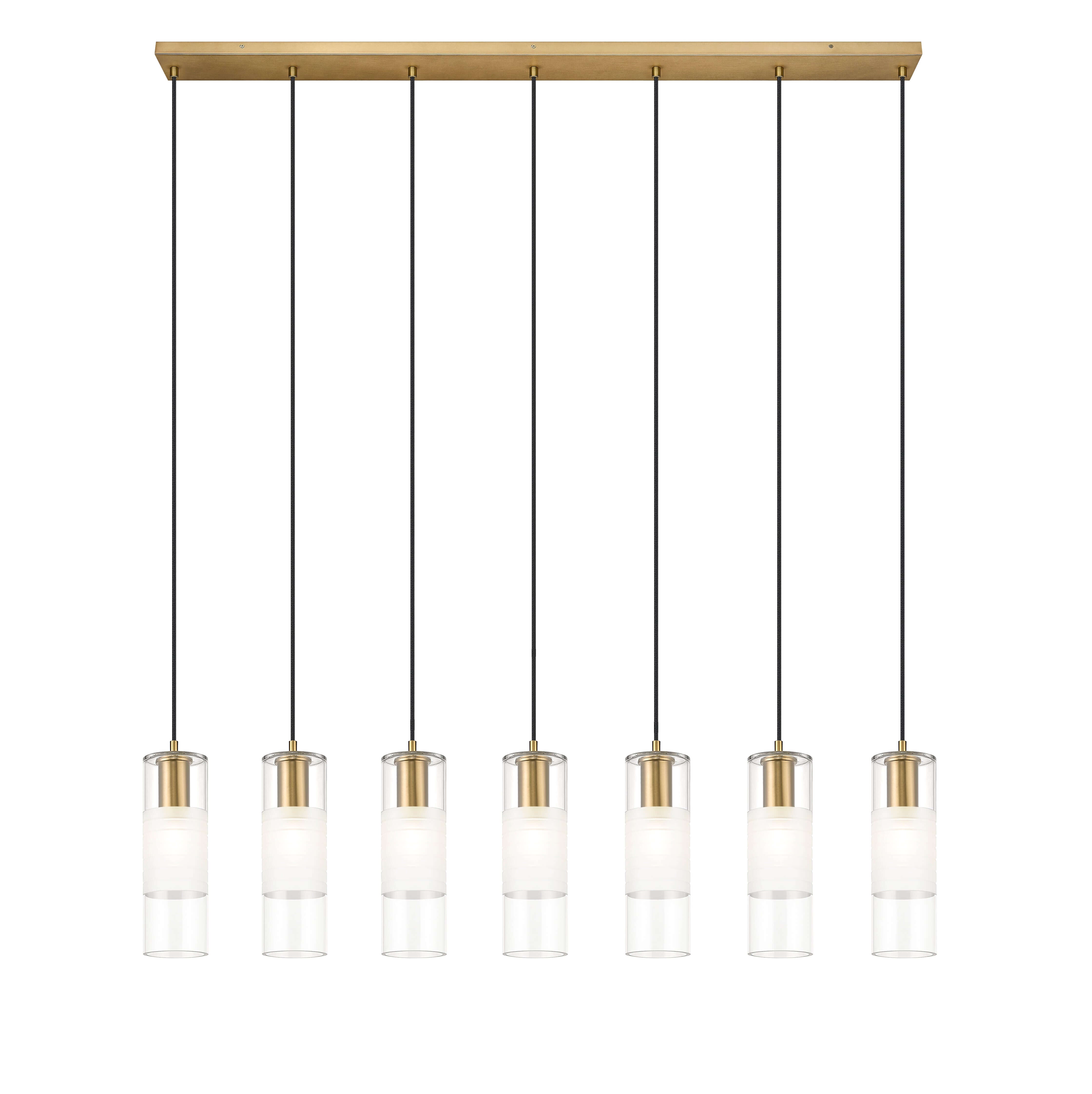 Alton 7 Light Linear Chandelier Modern Gold