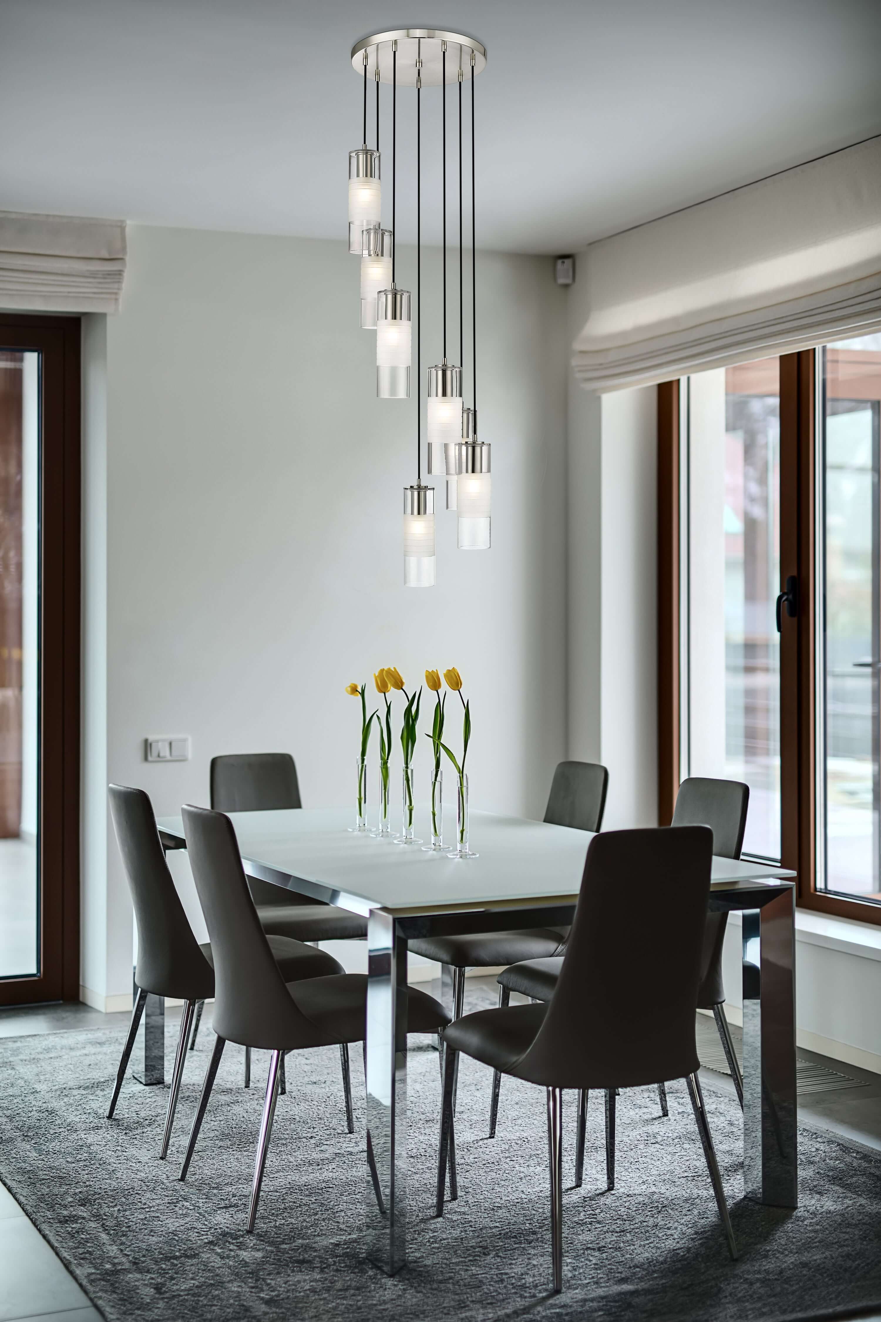 Alton 7 Light Chandelier Brushed Nickel