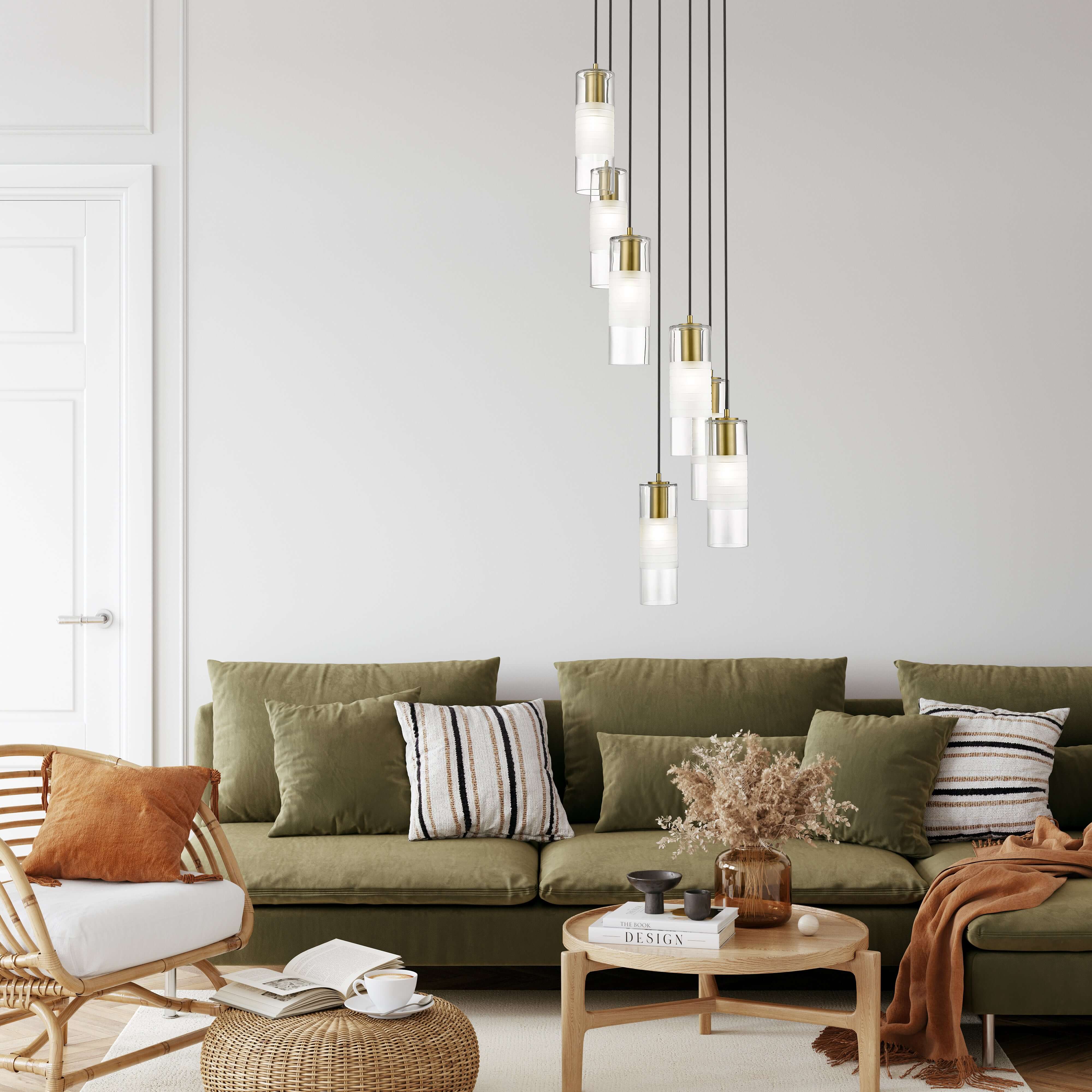 Alton 7 Light Chandelier Modern Gold