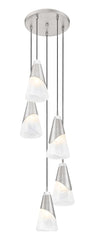 Aimie 5 Light Chandelier Brushed Nickel